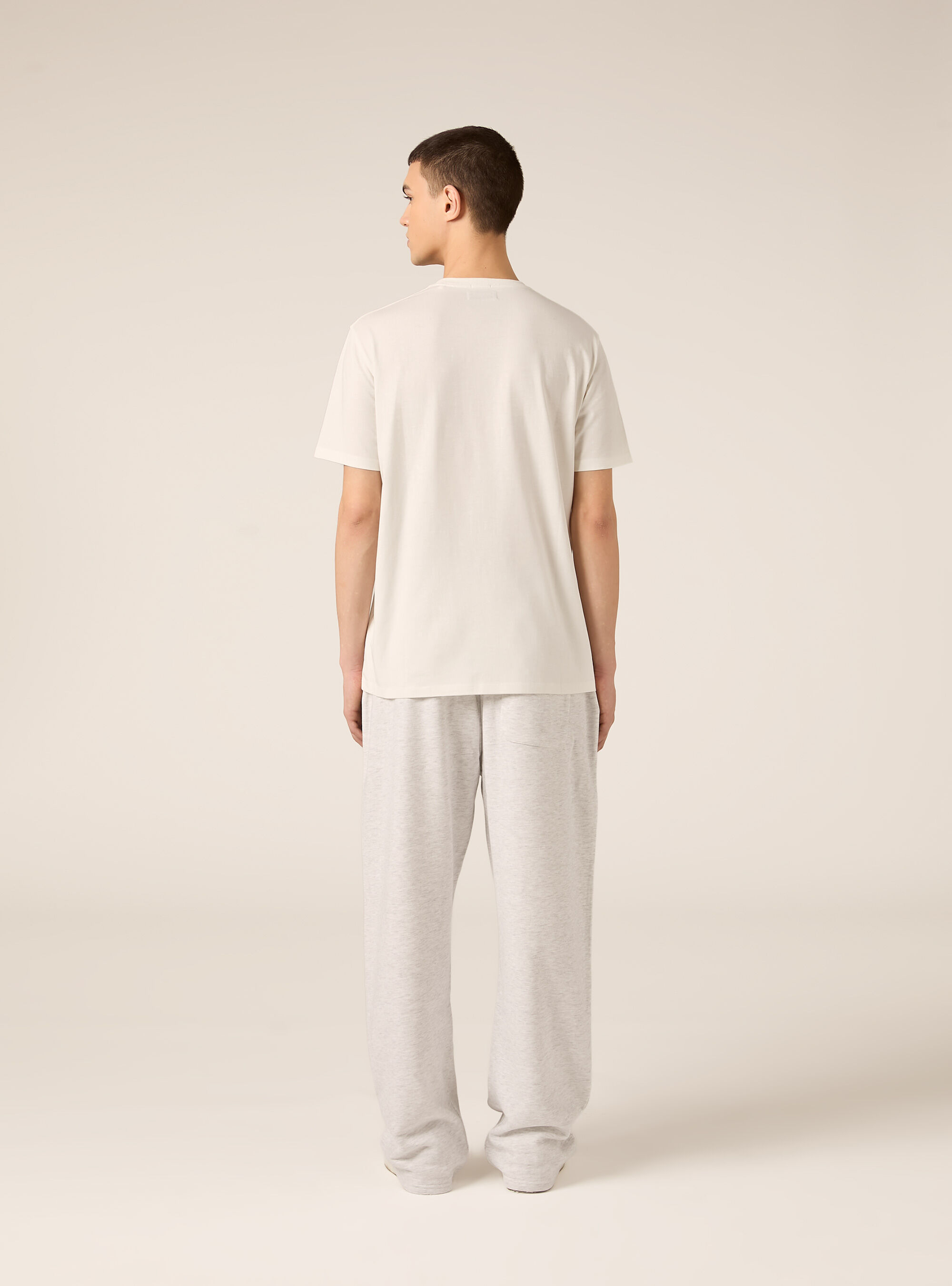 Maglietta girocollo basica, WH2 WHITE