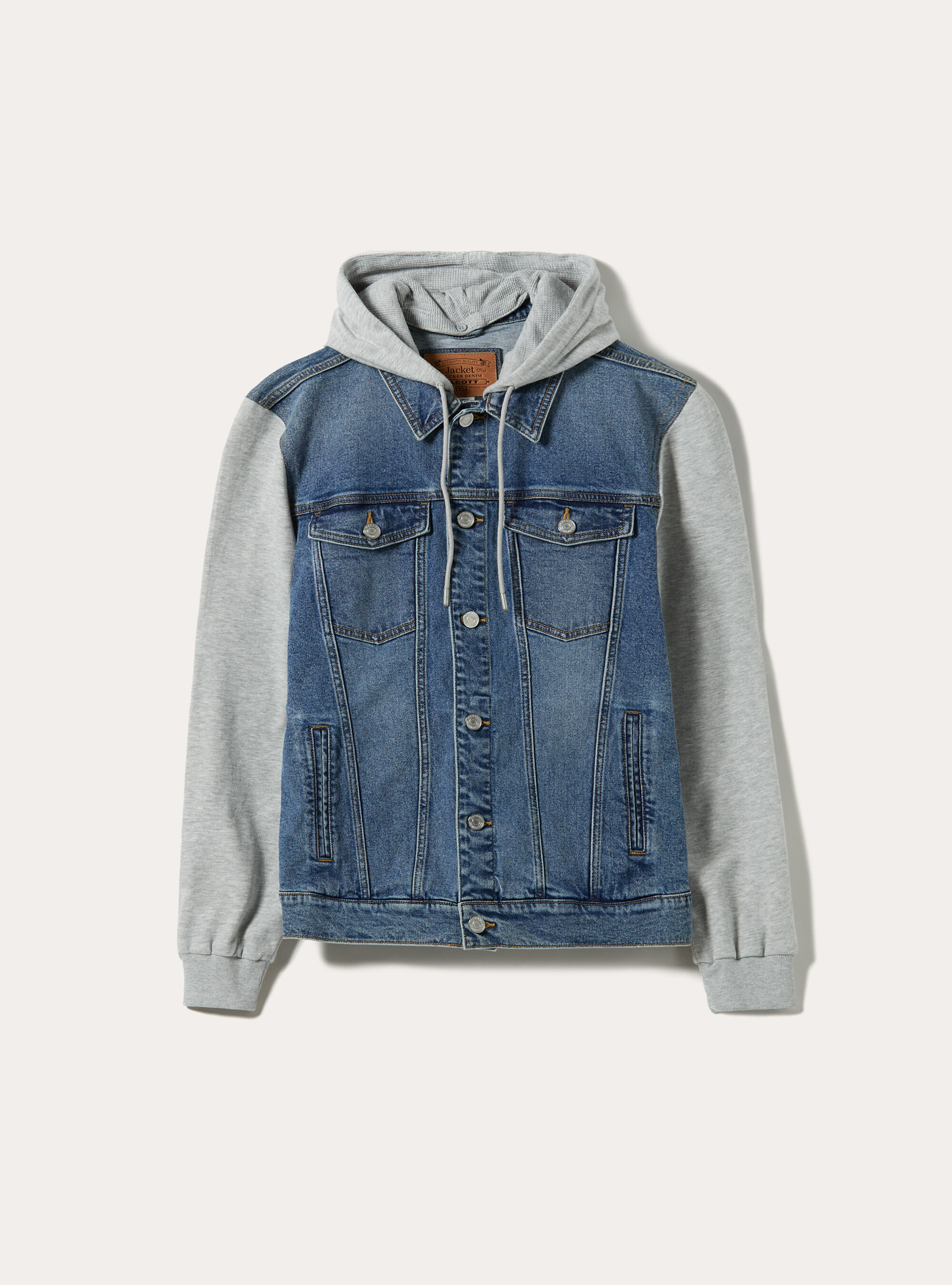 Denim jacket with cotton sweatshirt Alcott Men s Jackets