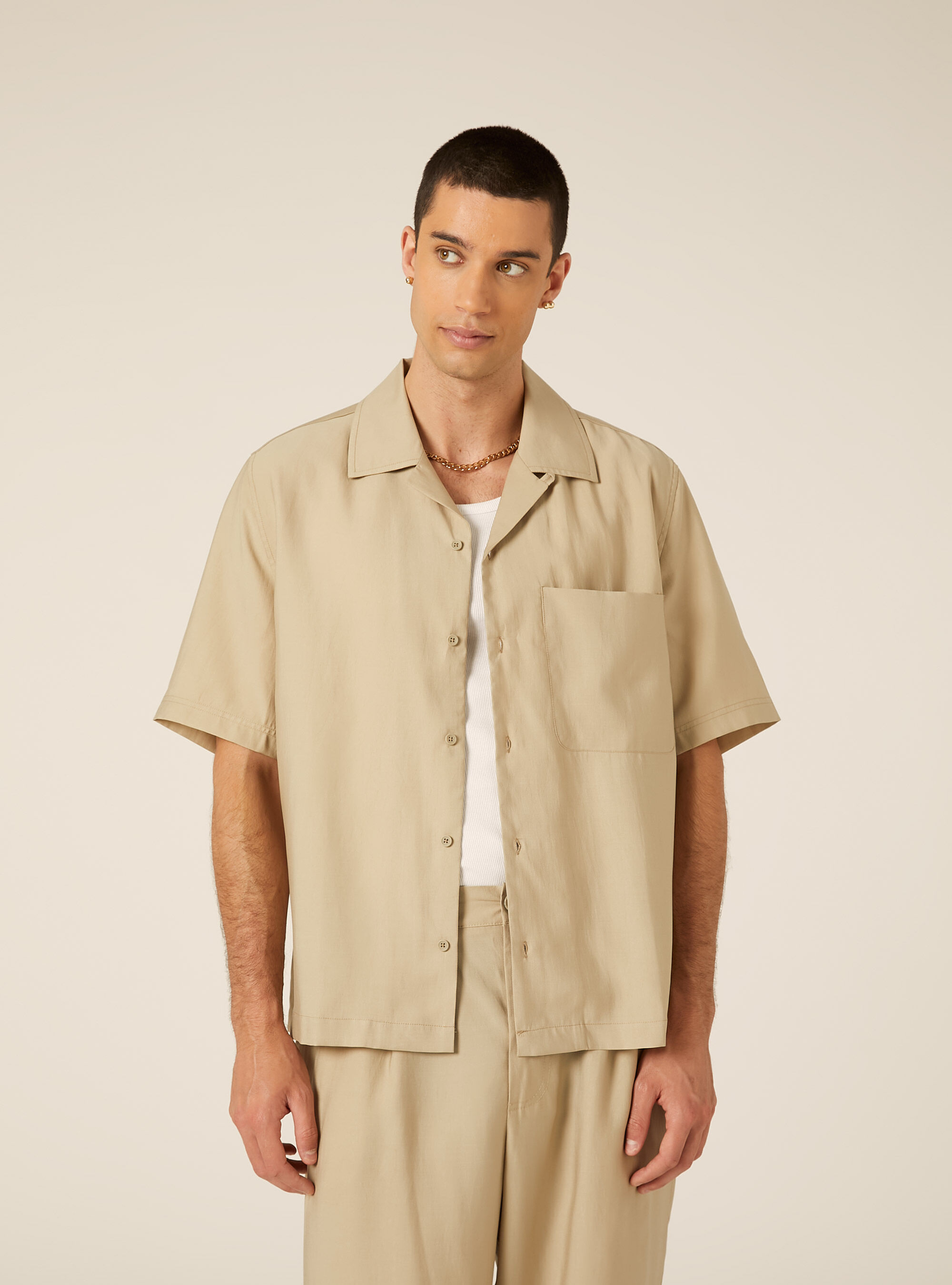 Short Sleeve Fluid Shirt