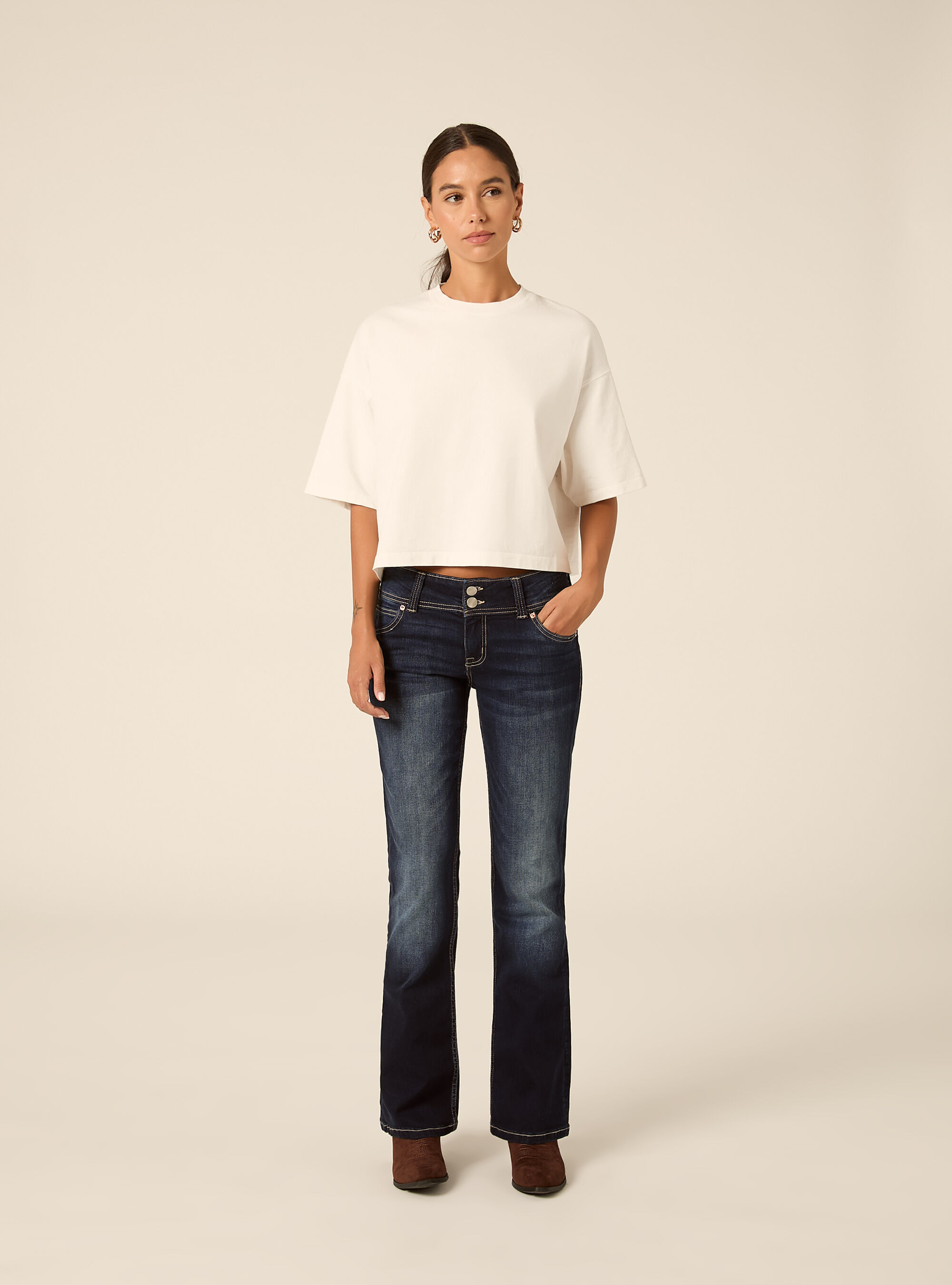 Jeans bootcut  vita bassa