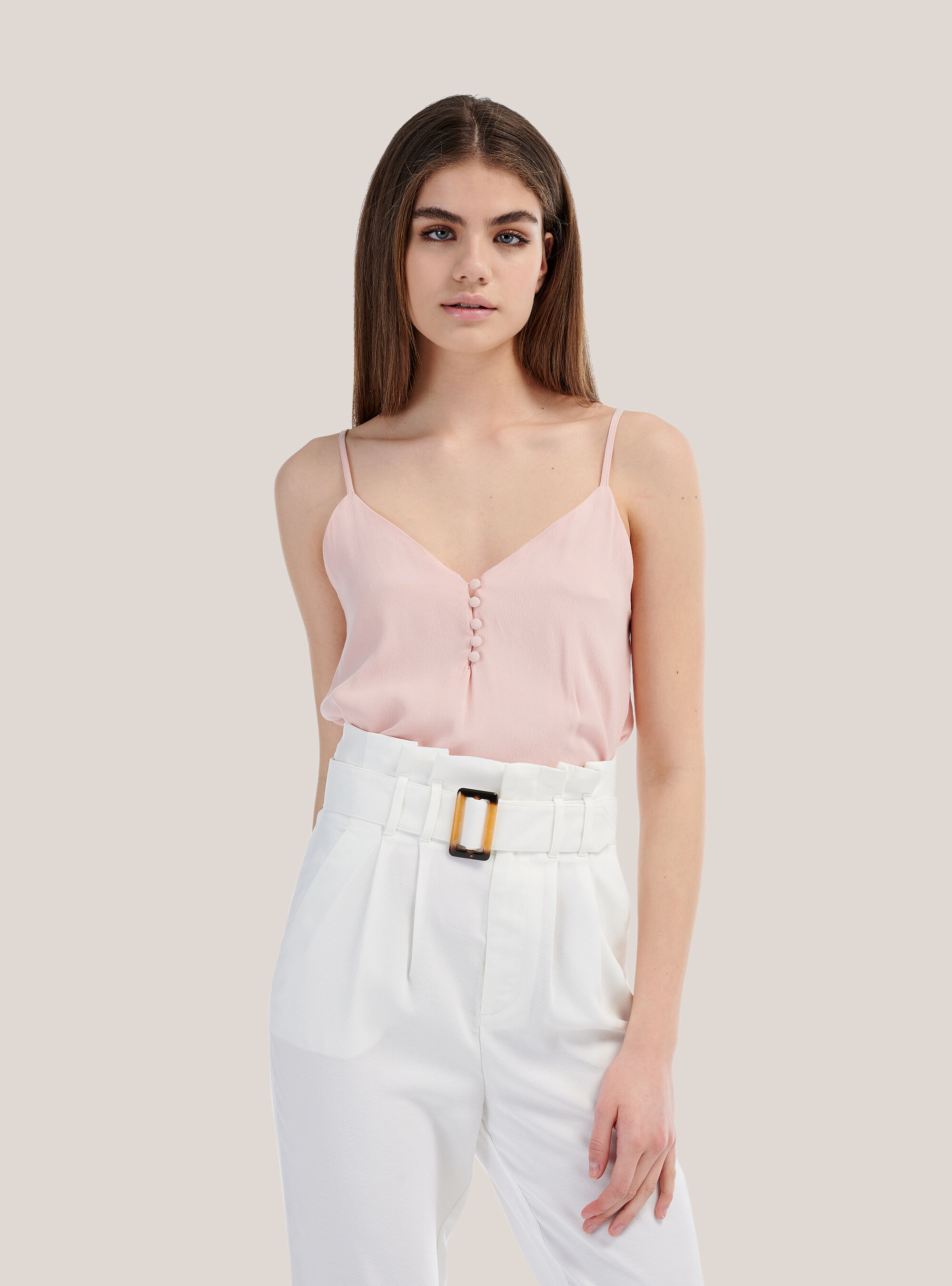 Haut avec bouton devant Clearance