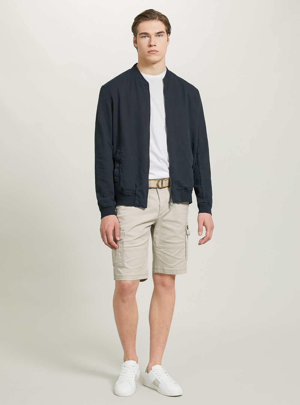 Linen bomber jacket - Main Image