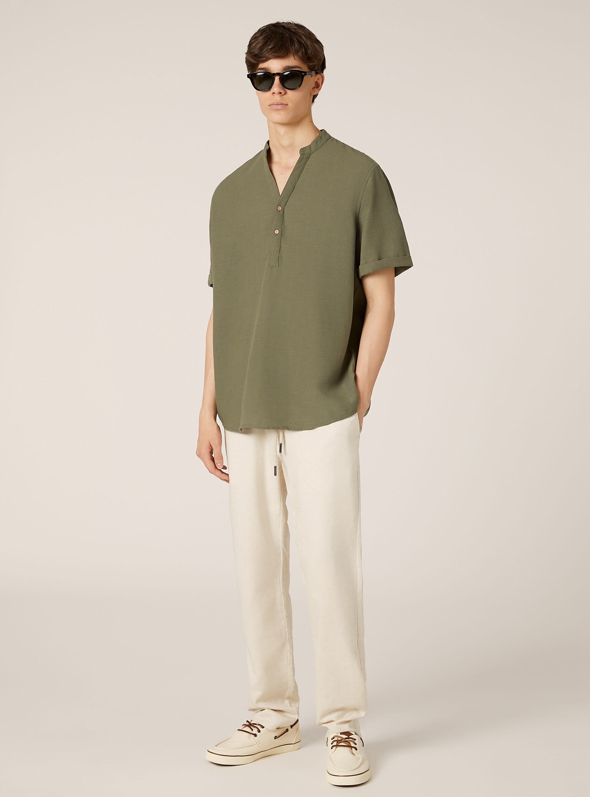 Chemise &agrave; col cor&eacute;en, KY2 KAKY MEDIUM