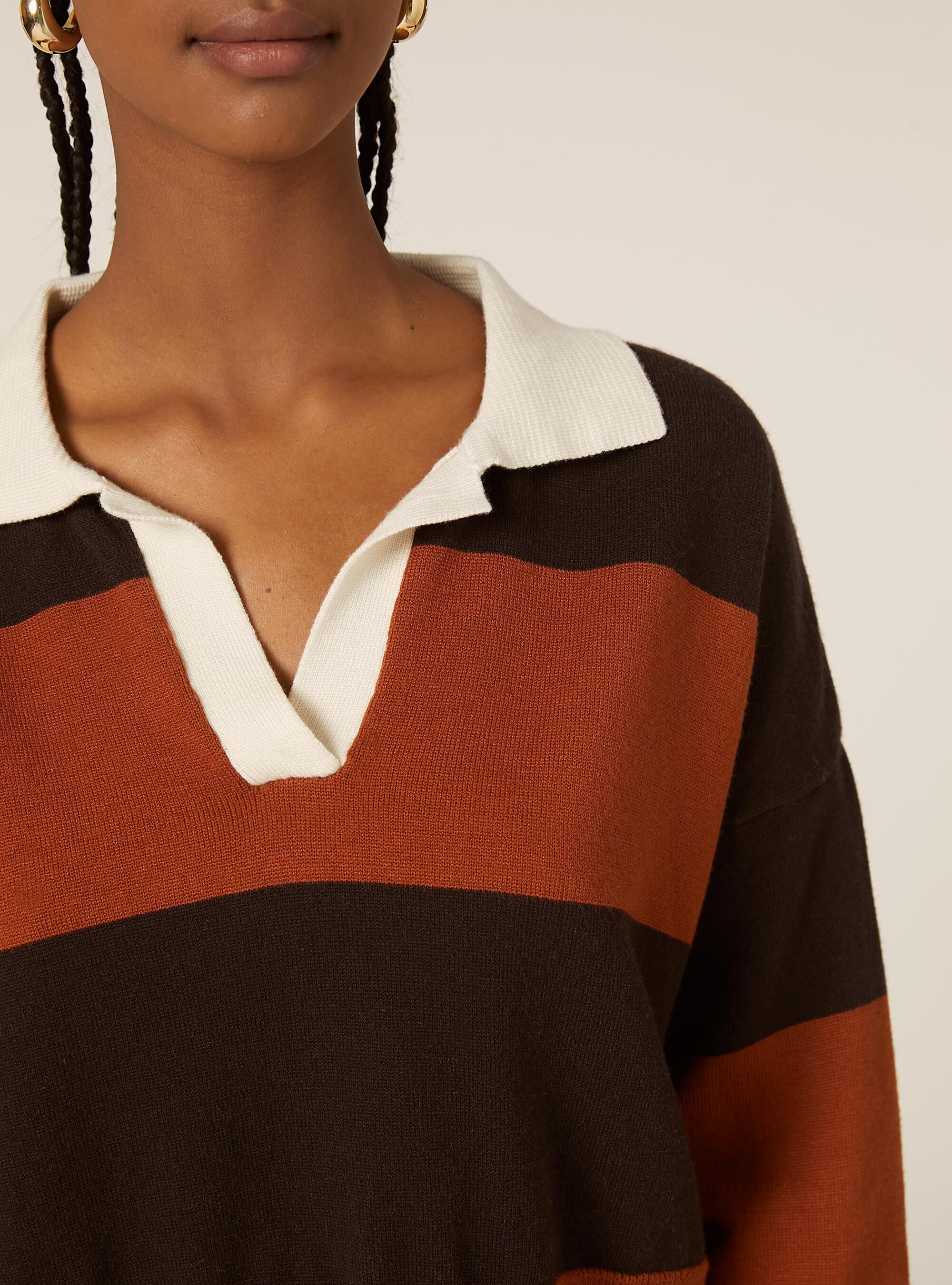 Polo a righe, OR2 ORANGE MED.