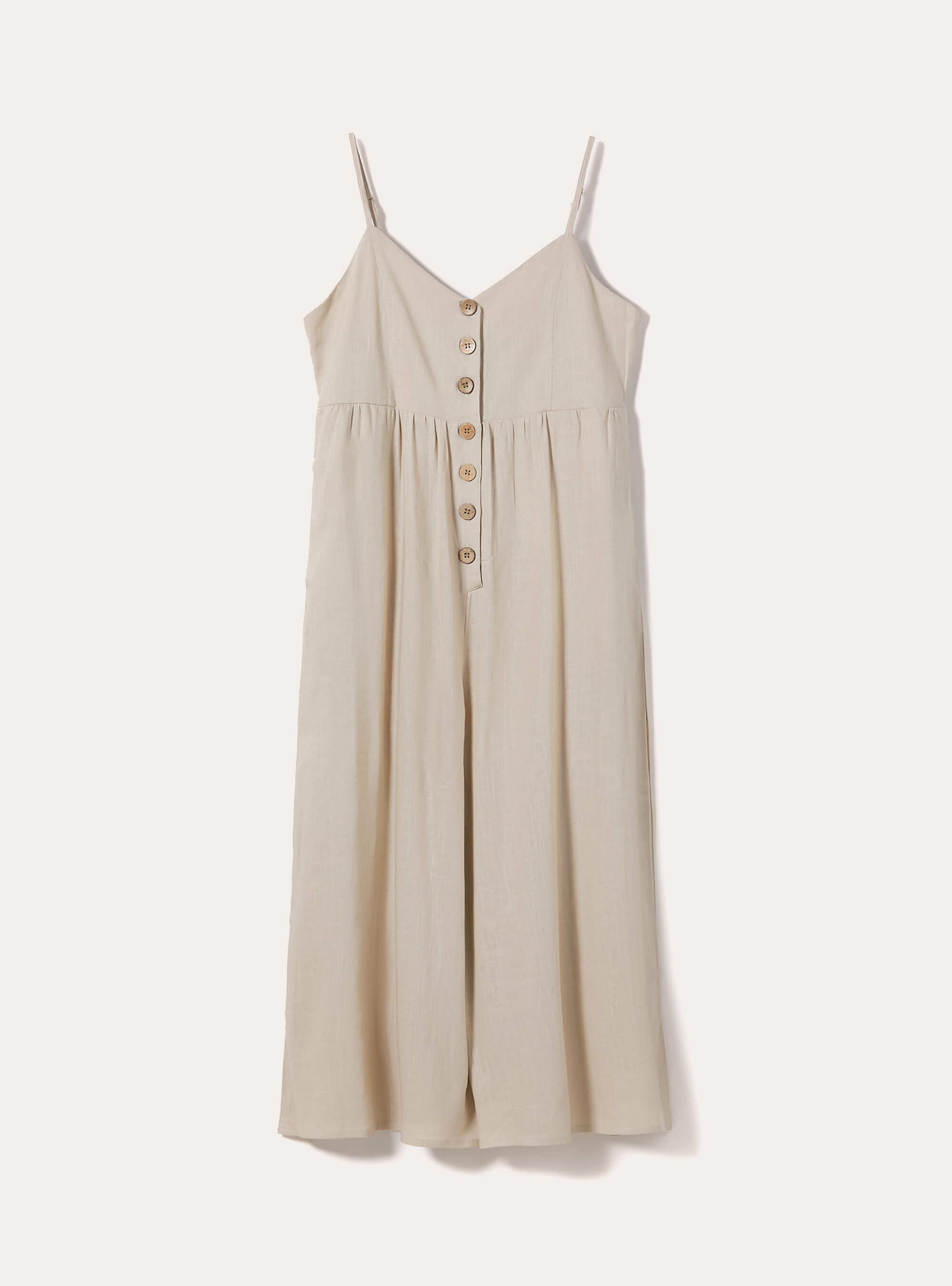 Tuta in misto lino, BG2 BEIGE MEDIUM