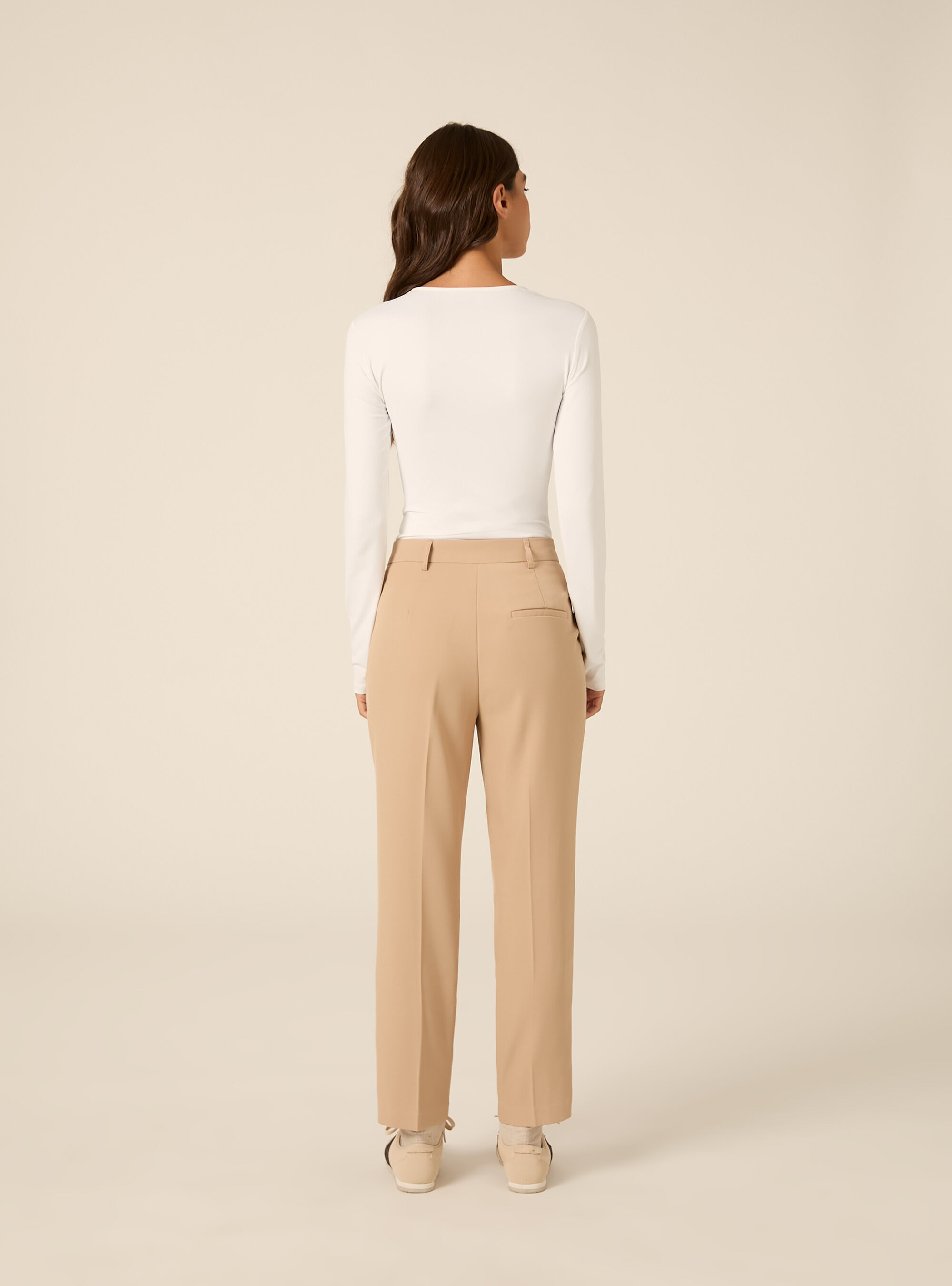 Pantaloni con pence, BG2 BEIGE MEDIUM