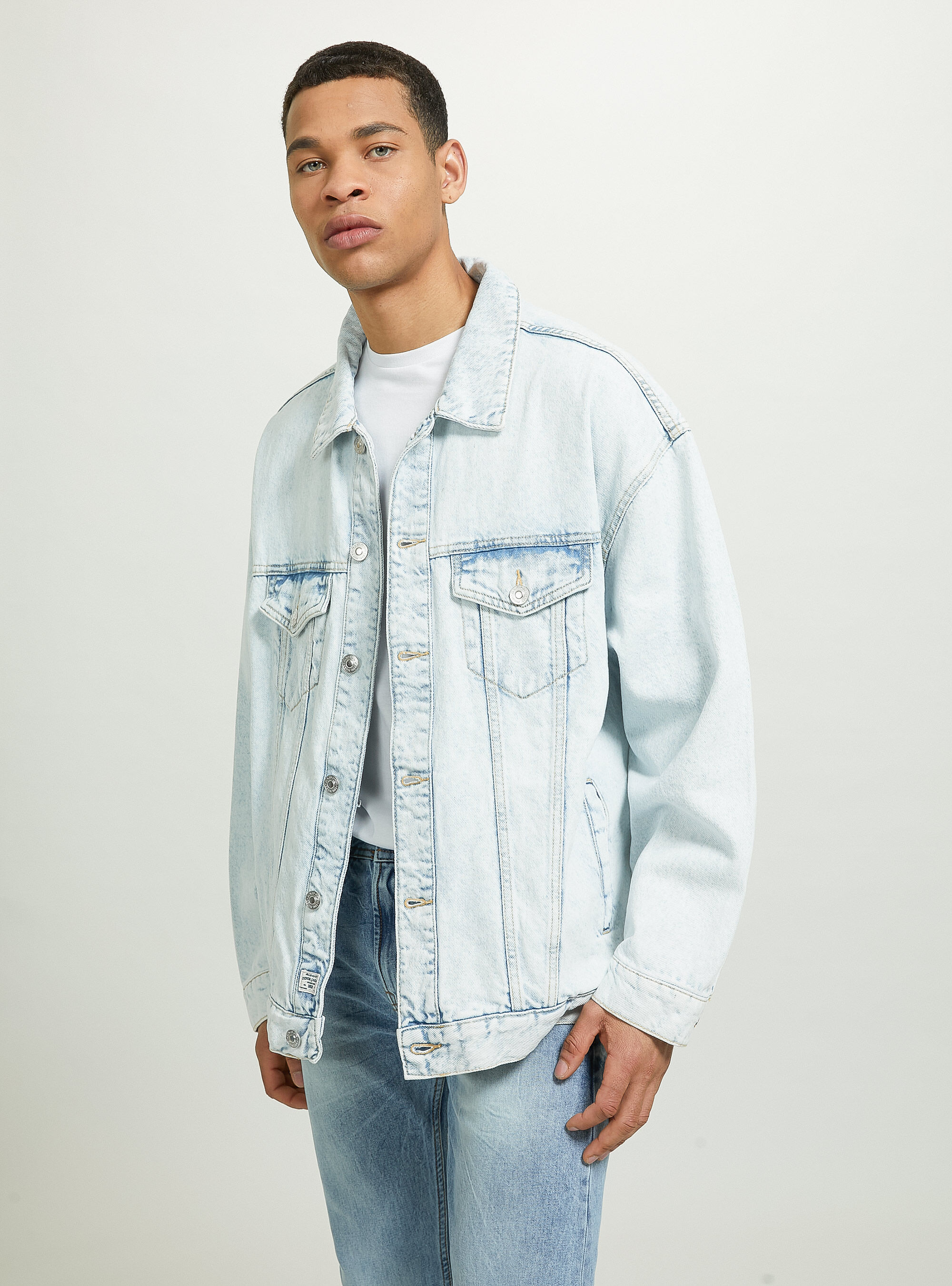Giubbotto in denim oversize