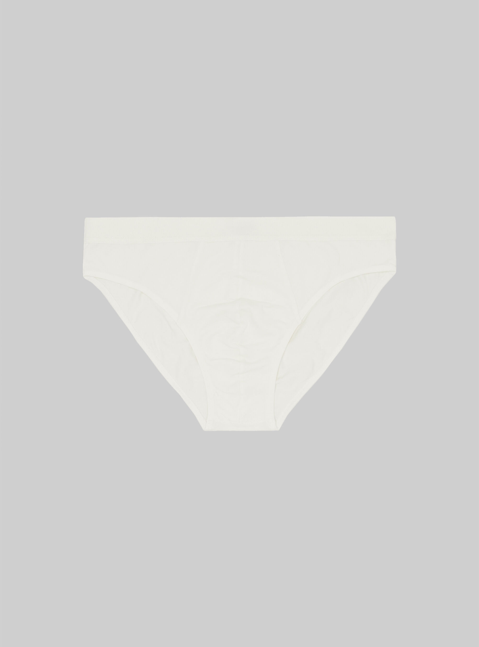 Set of 3 stretch cotton briefs, WH2 WHITE