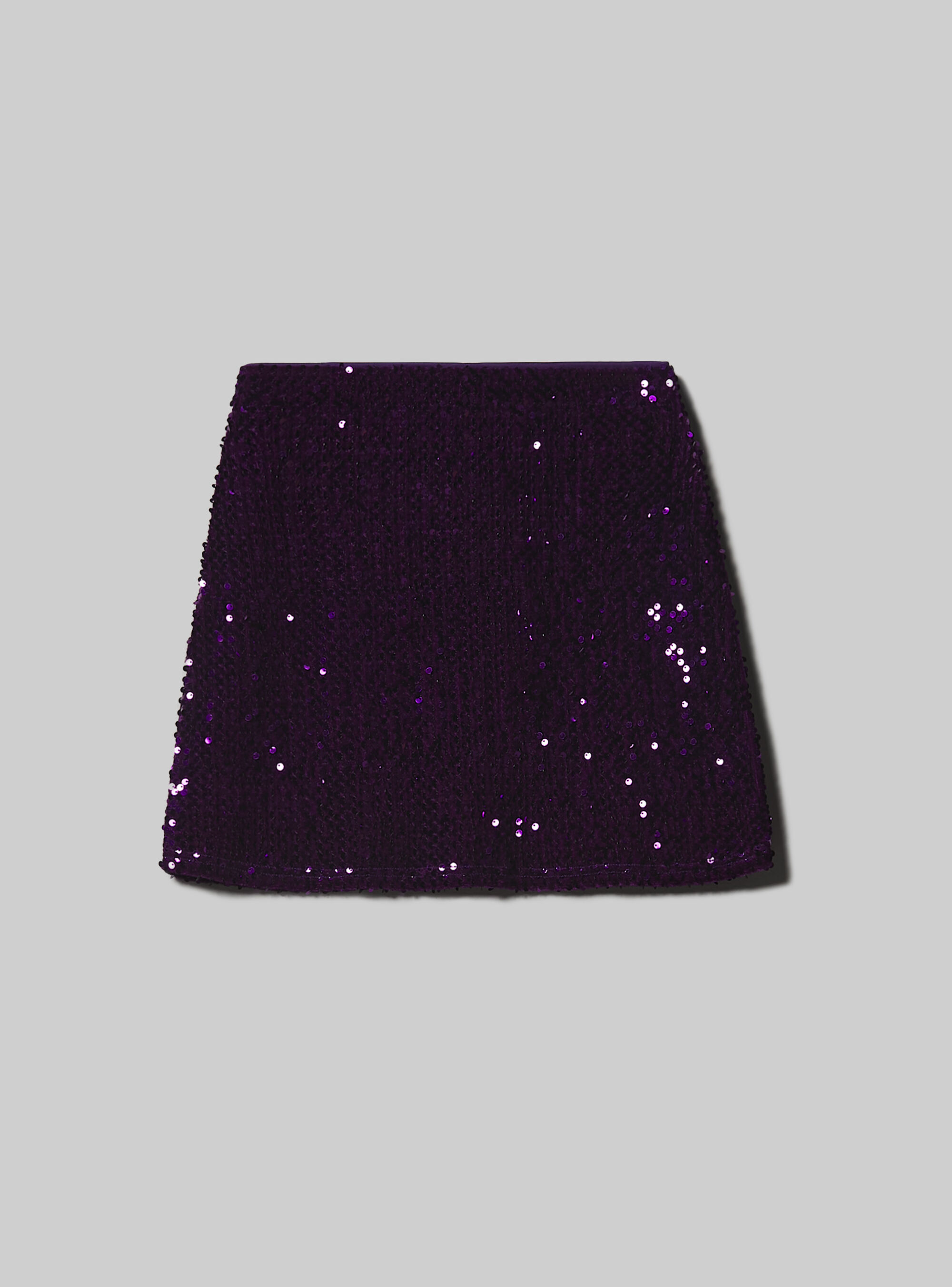 Sequined mini skirt, VI2 VIOLET MEDIUM
