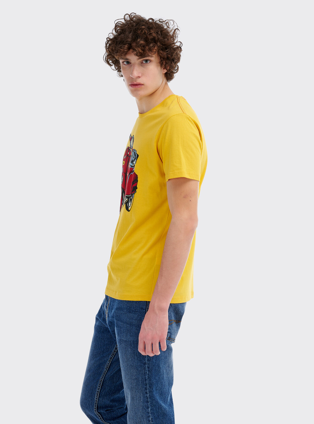 Ulla Popken PAISLEY SHORT SLEEVE V-NECK - T-shirt con stampa Ulla Popken PAISLEY SHORT SLEEVE V-NECK - T-shirt con stampa