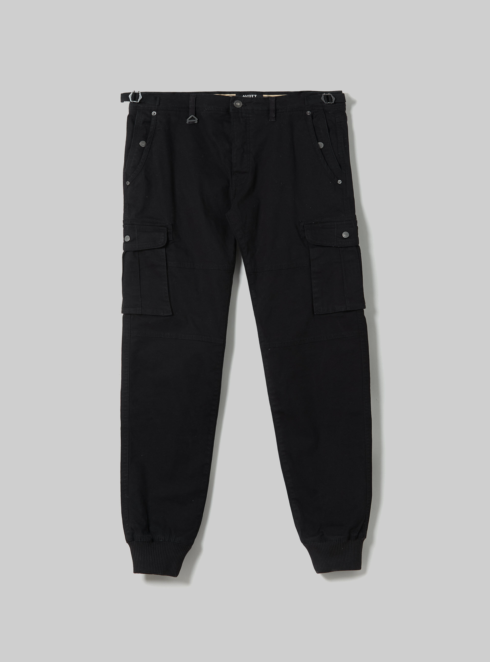 Cotton cargo trousers with elastic band