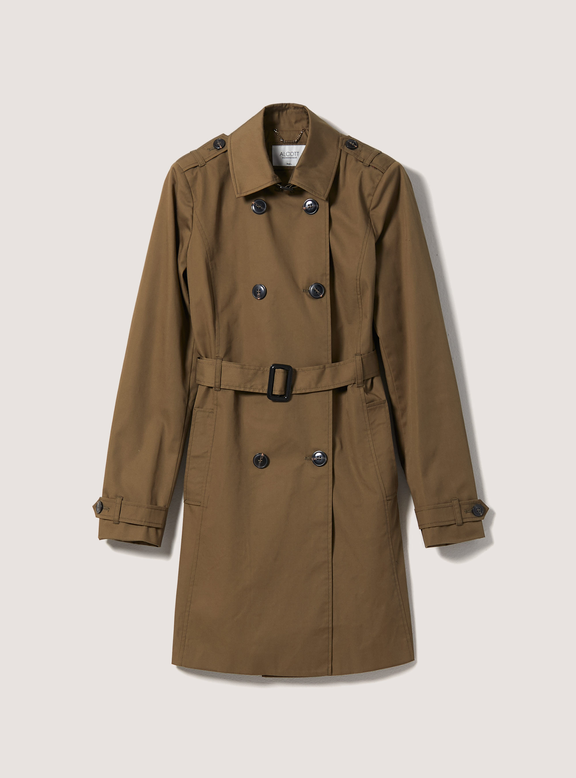 Soft trench coat with belt, KY3 KAKY LIGHT