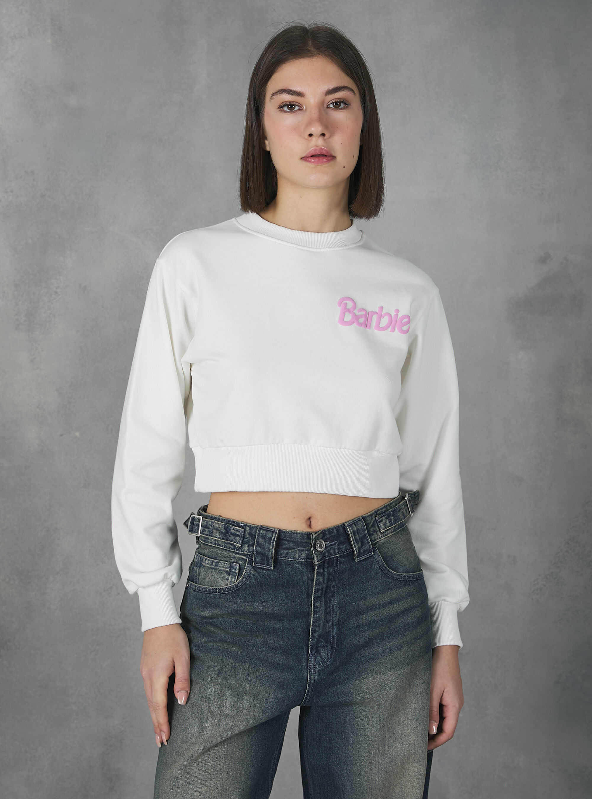 Barbie Alcott cropped sweatshirt