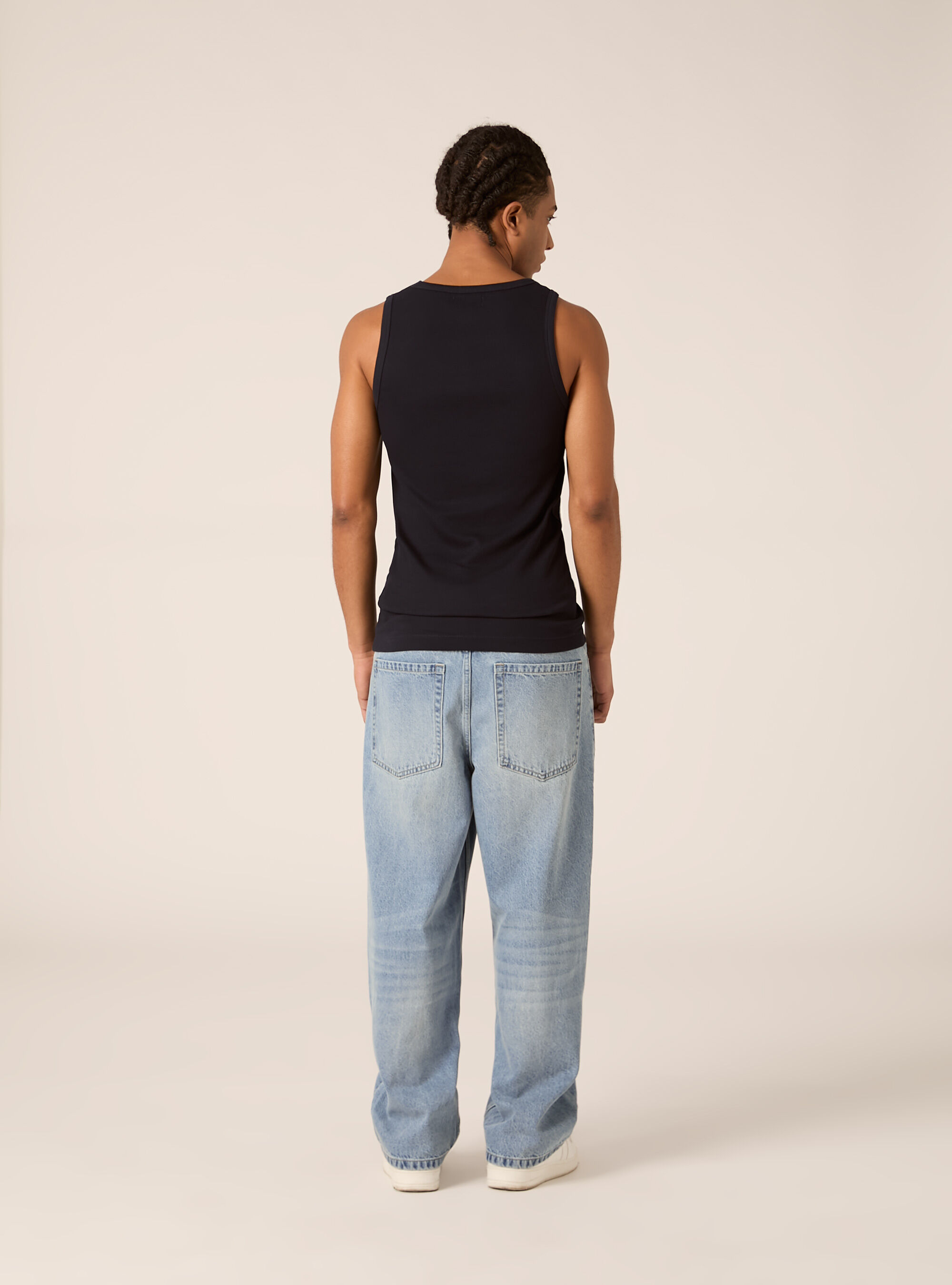 Camiseta de Tirantes B&aacute;sica Slim Fit de Canal&eacute;, NA1 NAVY DARK