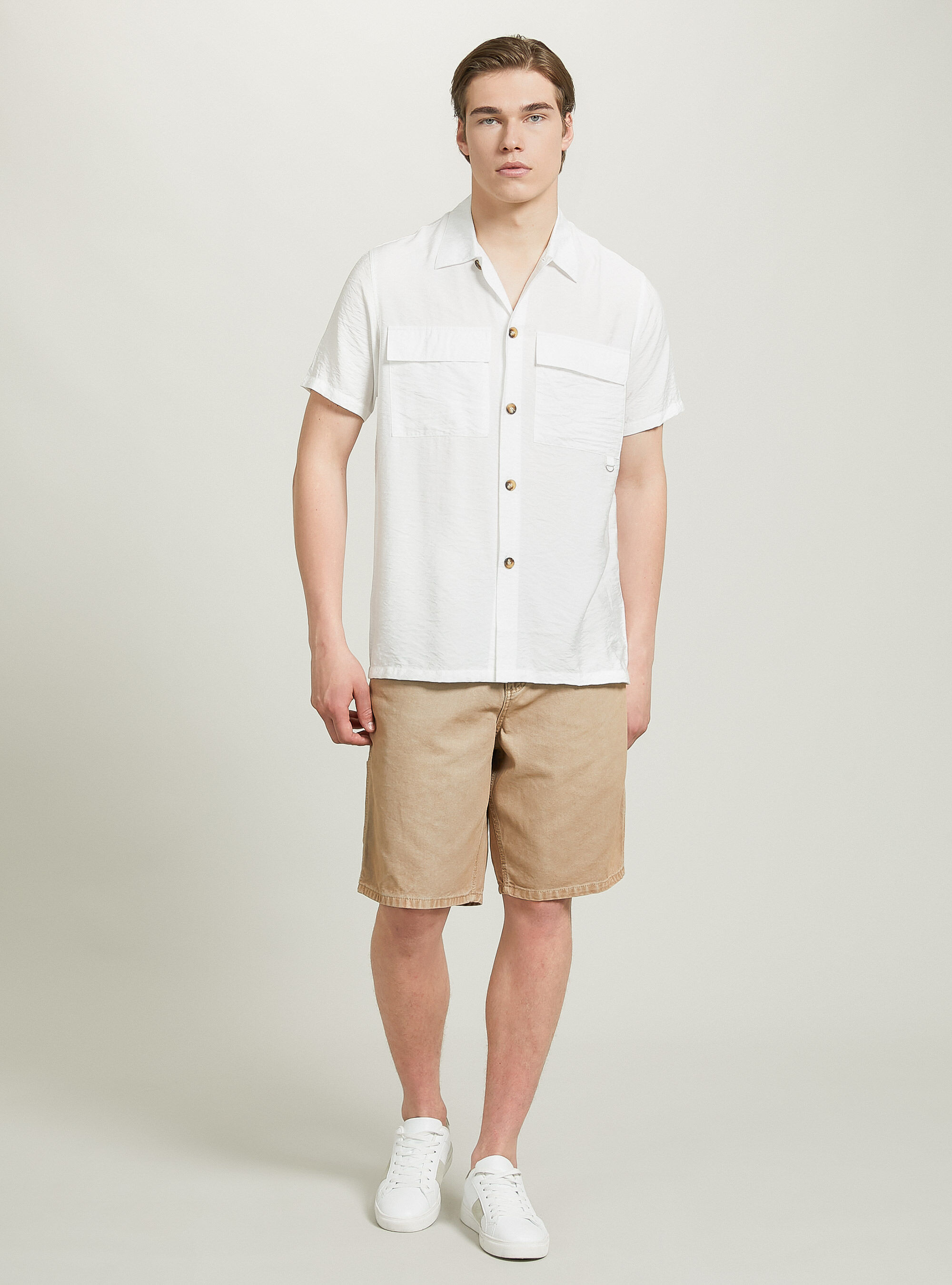 John Richmond camicia bambino Eriwi con tasconi nero main image 1