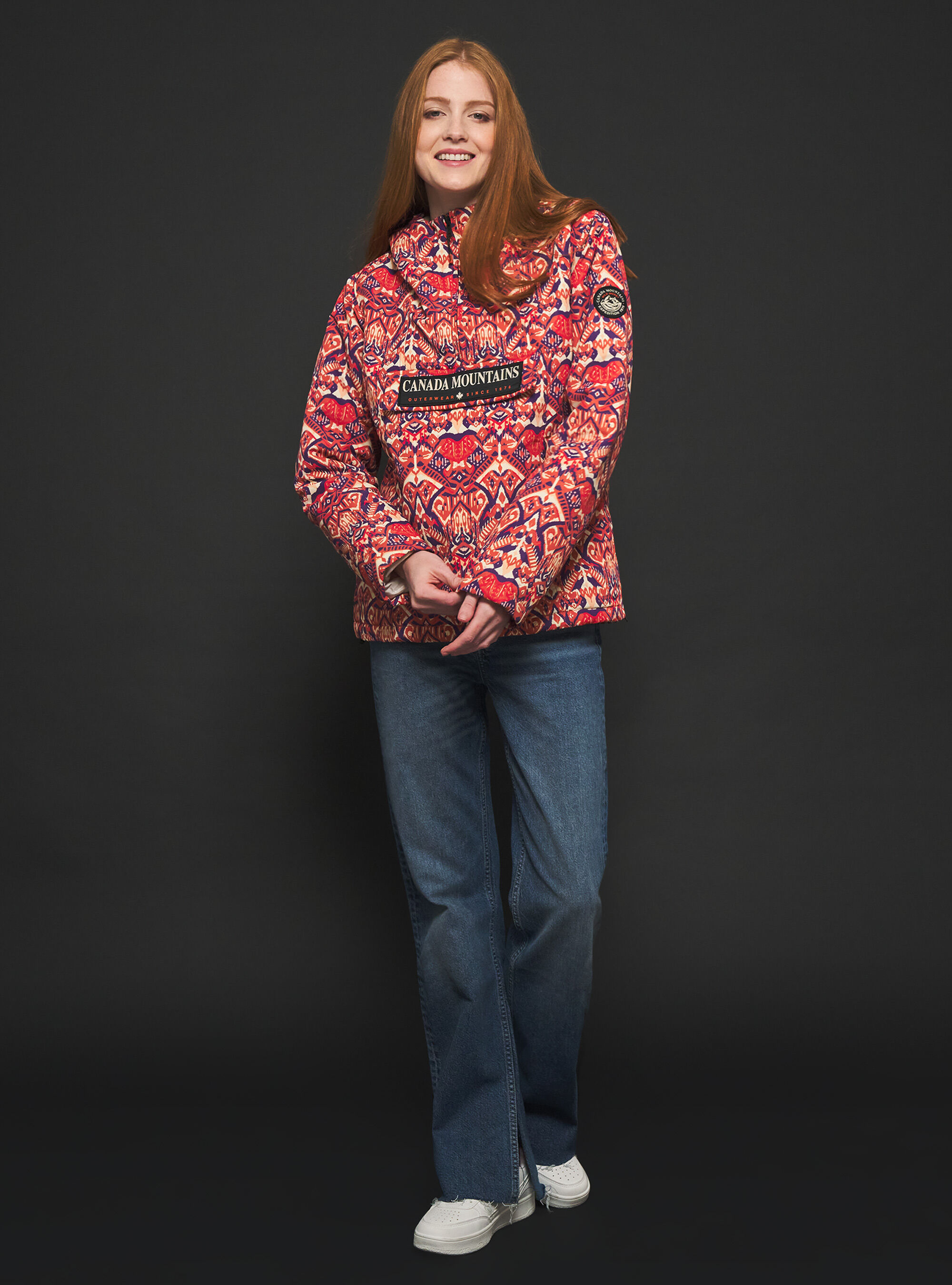 Anorak jacket with recycled padding, OR2 ORANGE MED.