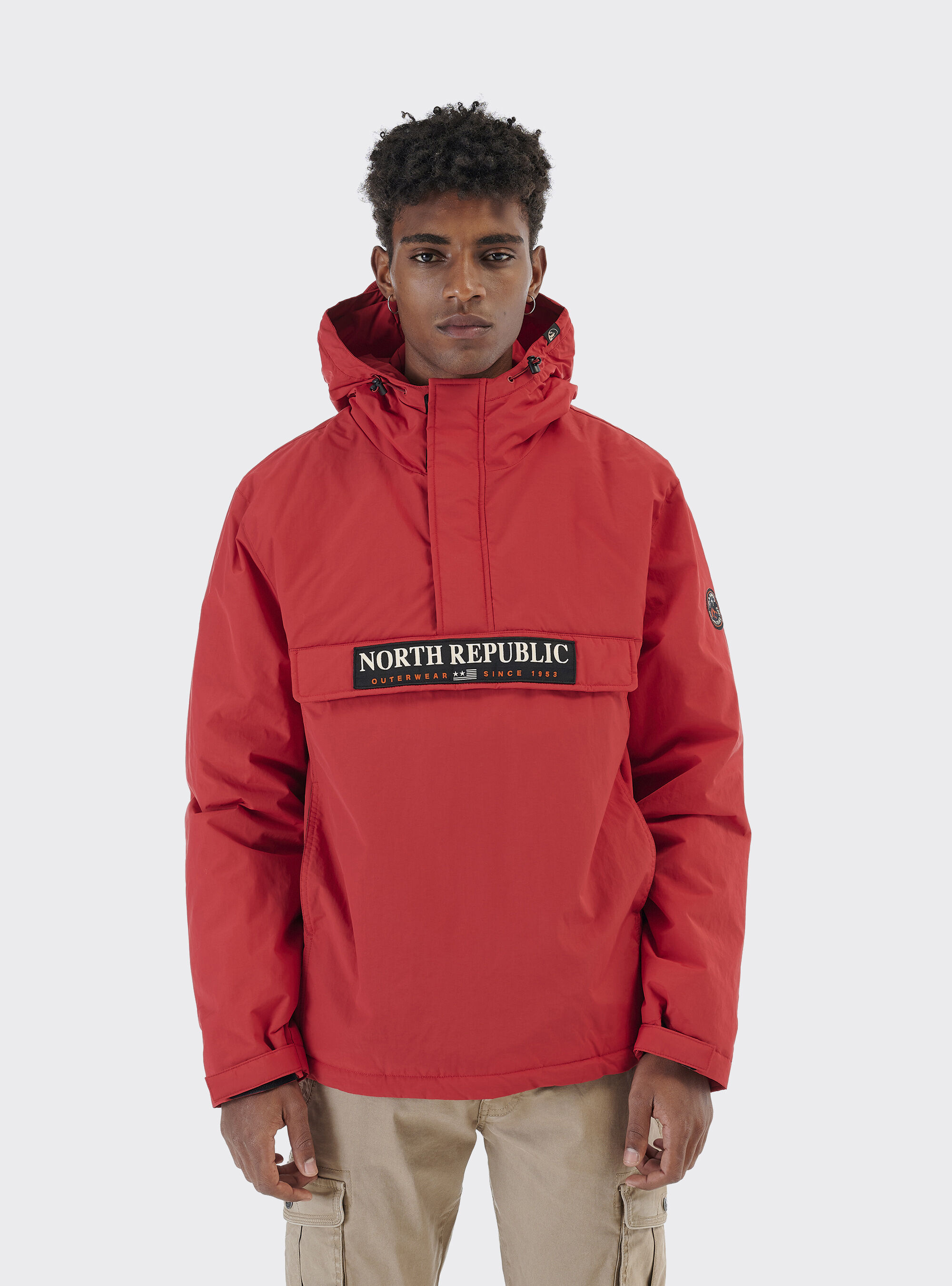 Blouson anorak avec rembourrage 100 polyester recycle
