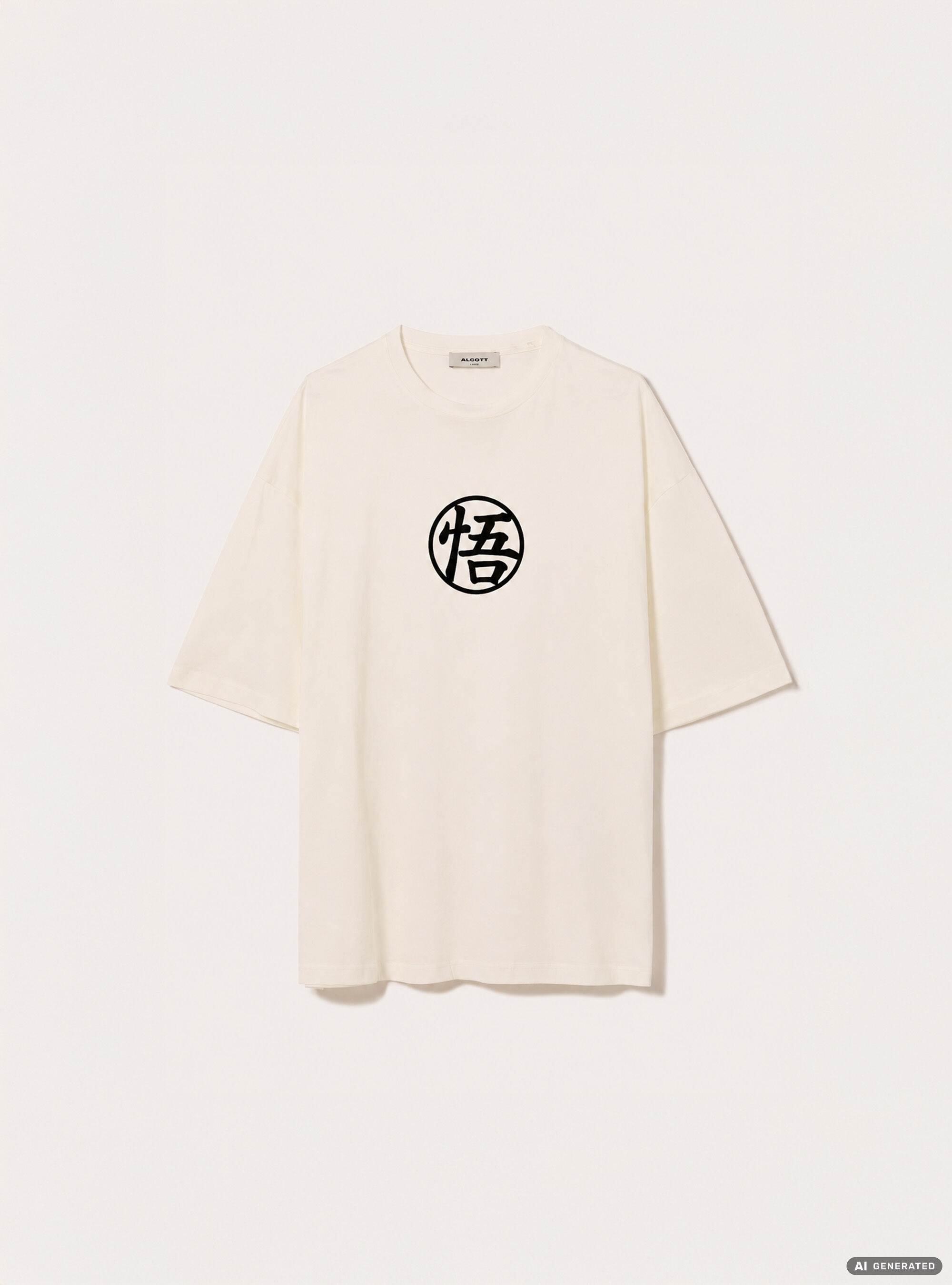 T-shirt dragonball z  boxy fit, WH3 WHITE