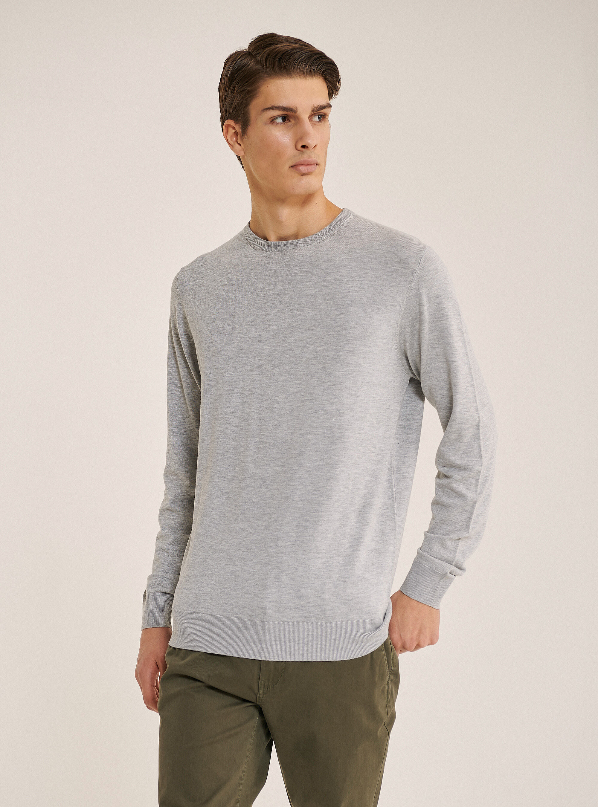 Maglieria Uomo | Pullover Girocollo Con Rotture 0441c Rosa Scuro | Alcott |  Marina Dolfin