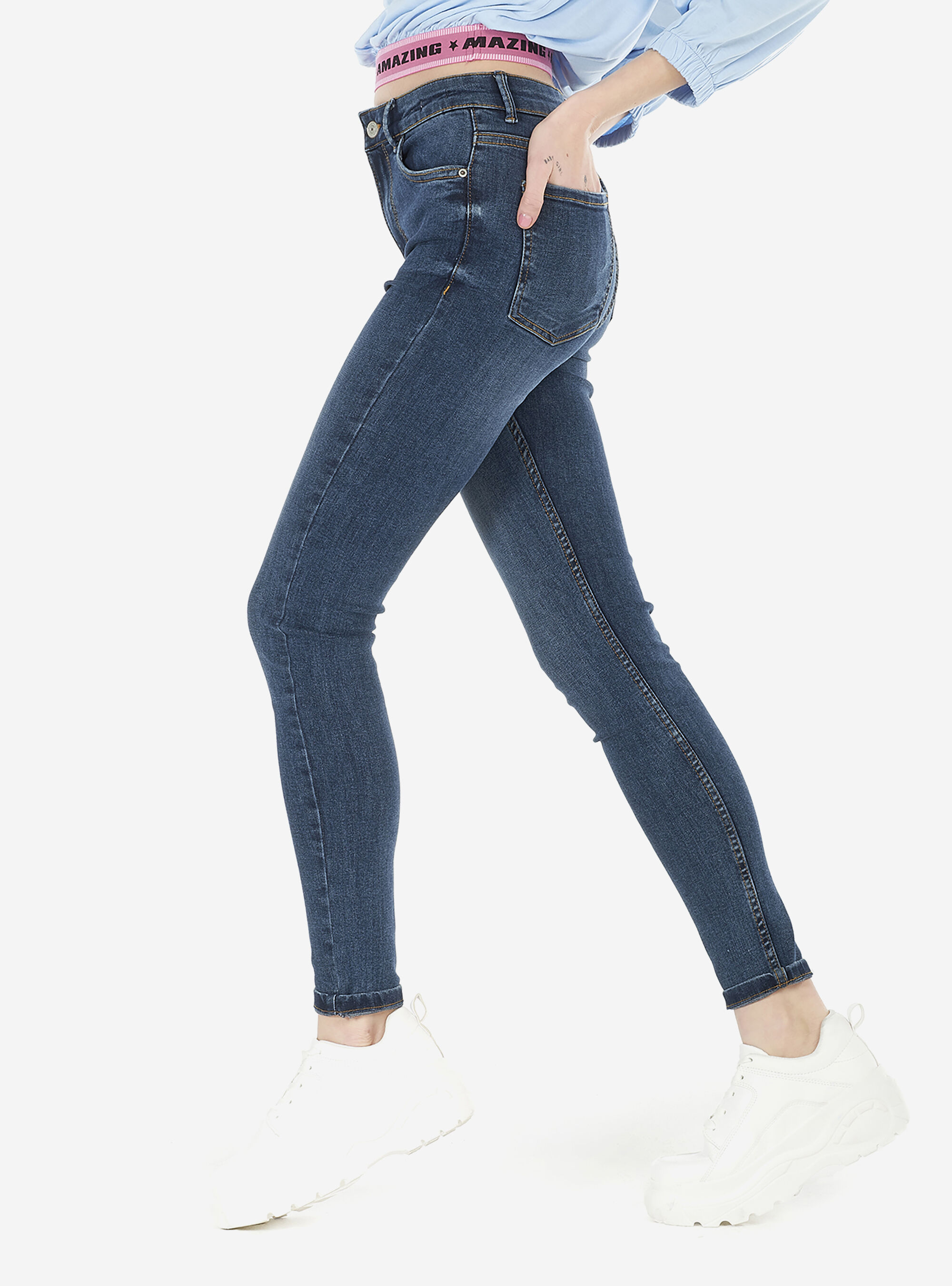 Denim skinny fit high rise, BLU