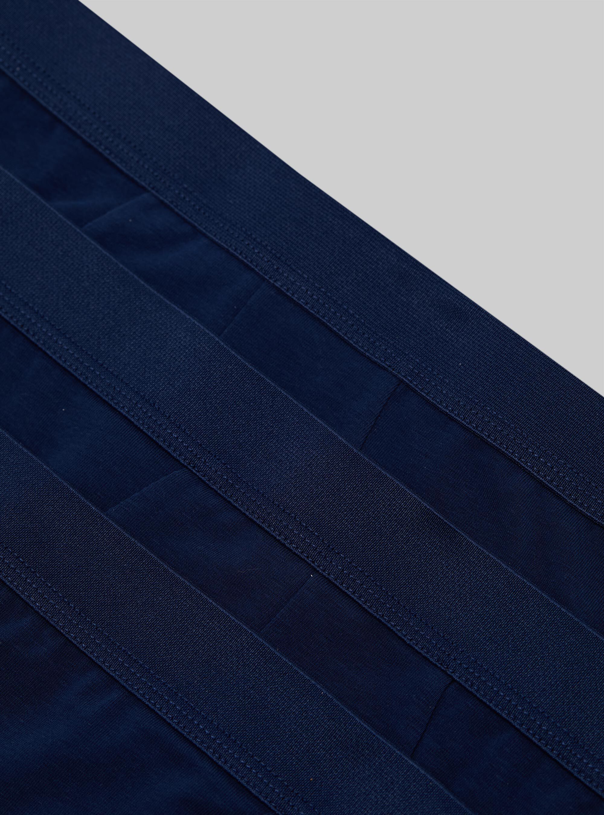 Lot de 3 calecons en coton extensible, NA2 NAVY MEDIUM