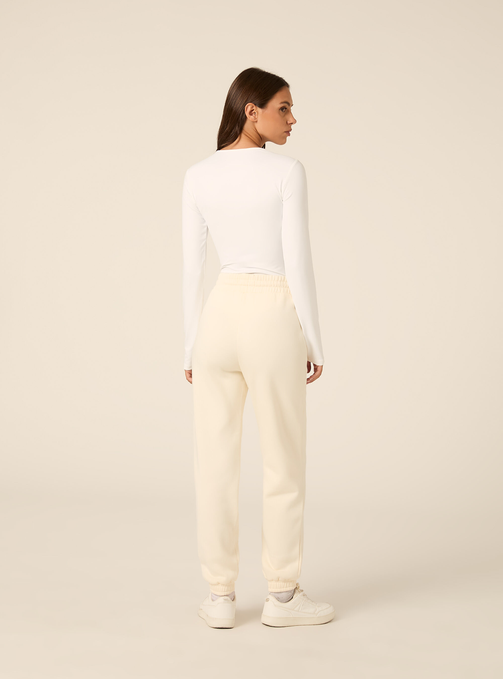 Jogger basic tinta unita, BG2 BEIGE MEDIUM