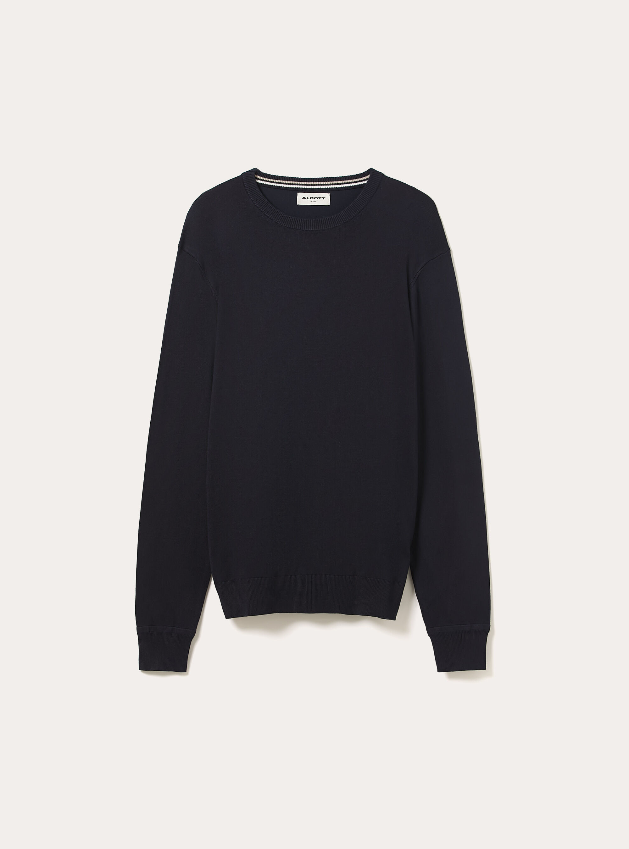 Pull &agrave; col rond en viscose durable Ecovero, NA1 NAVY DARK