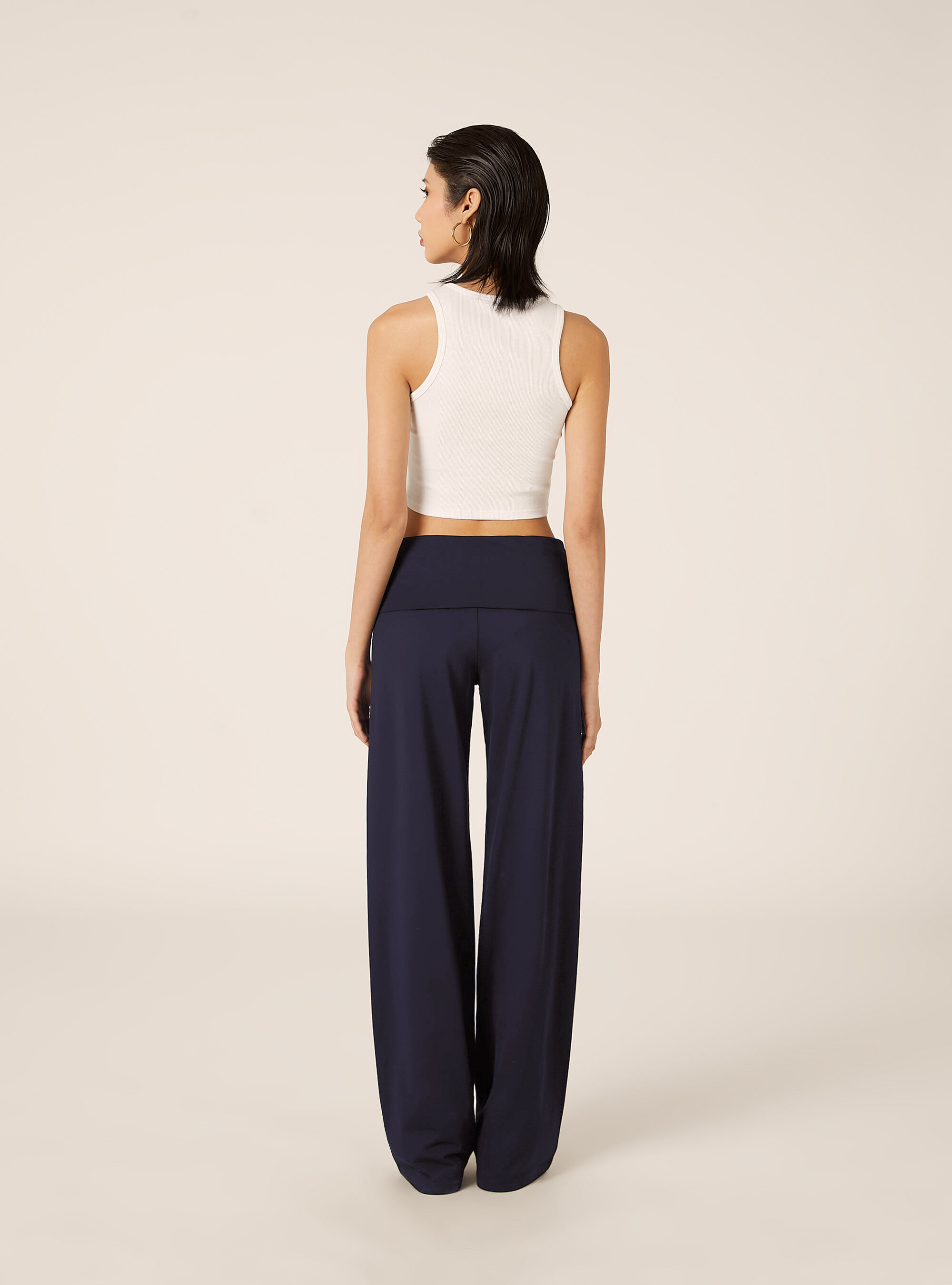 Leggings with cuffed waist, NA2 NAVY MEDIUM