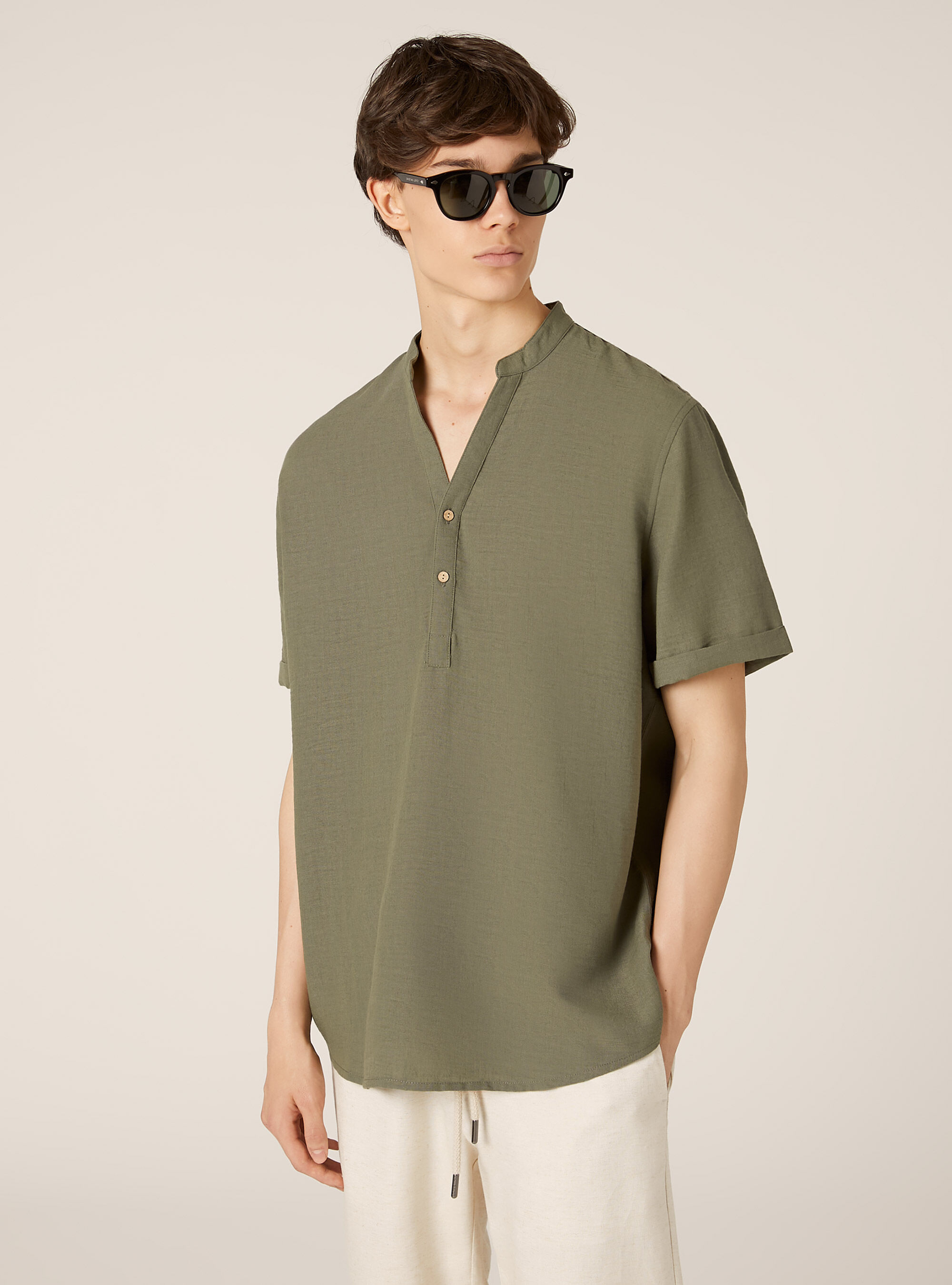 Chemise &agrave; col cor&eacute;en, KY2 KAKY MEDIUM