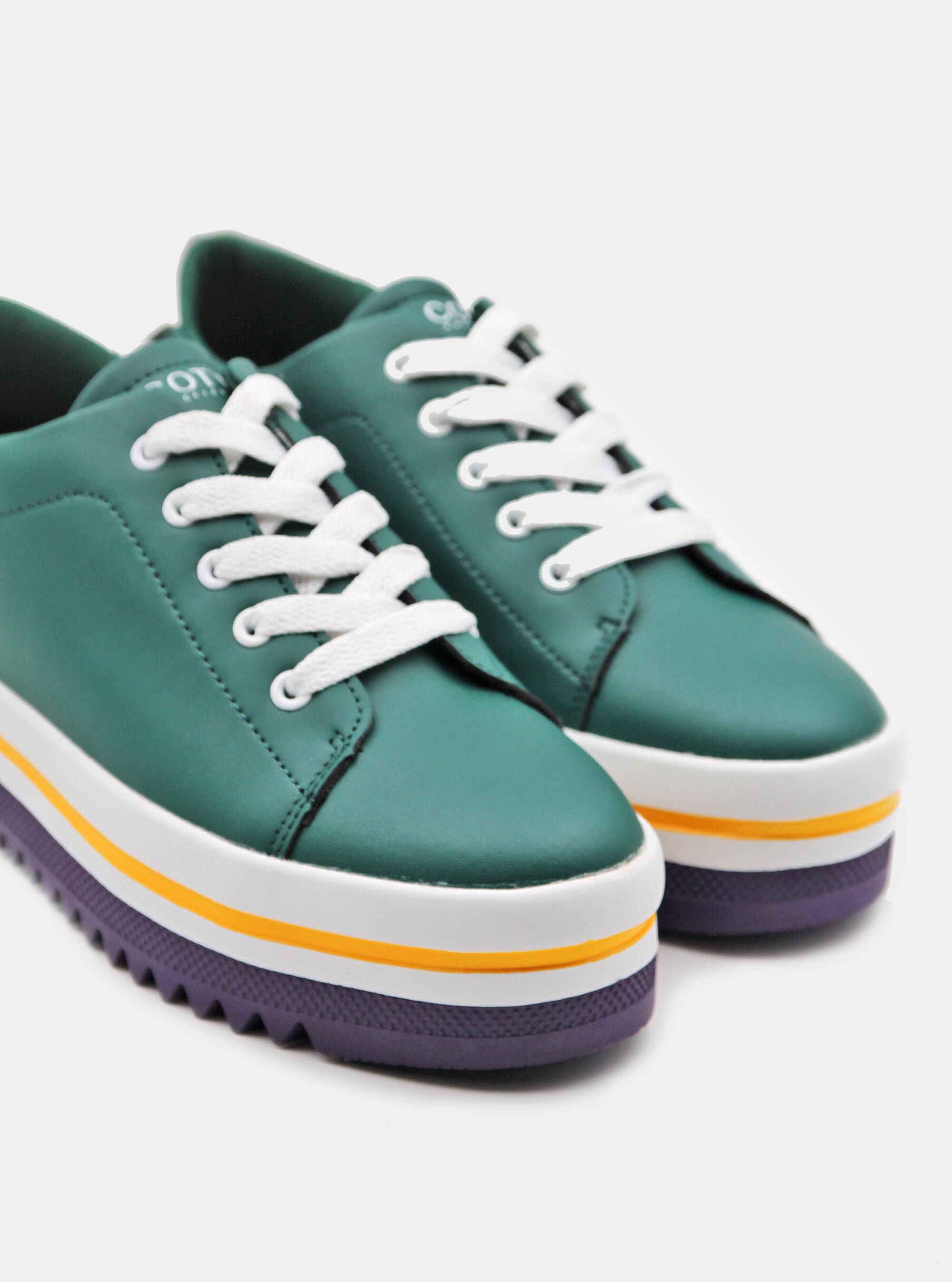 Sneakers piattaforma multicolour
