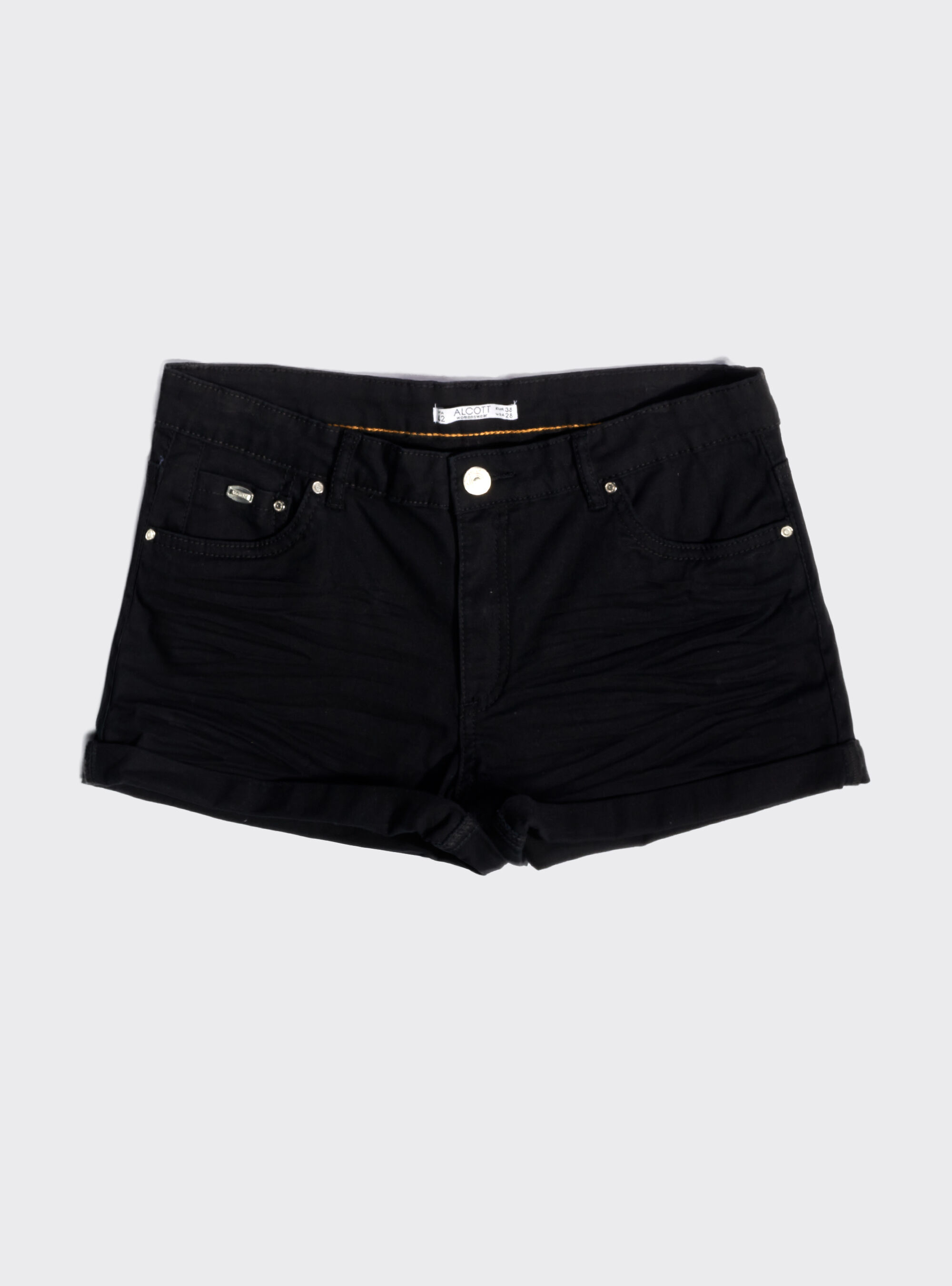 Shorts avec revers, C101 BLACK