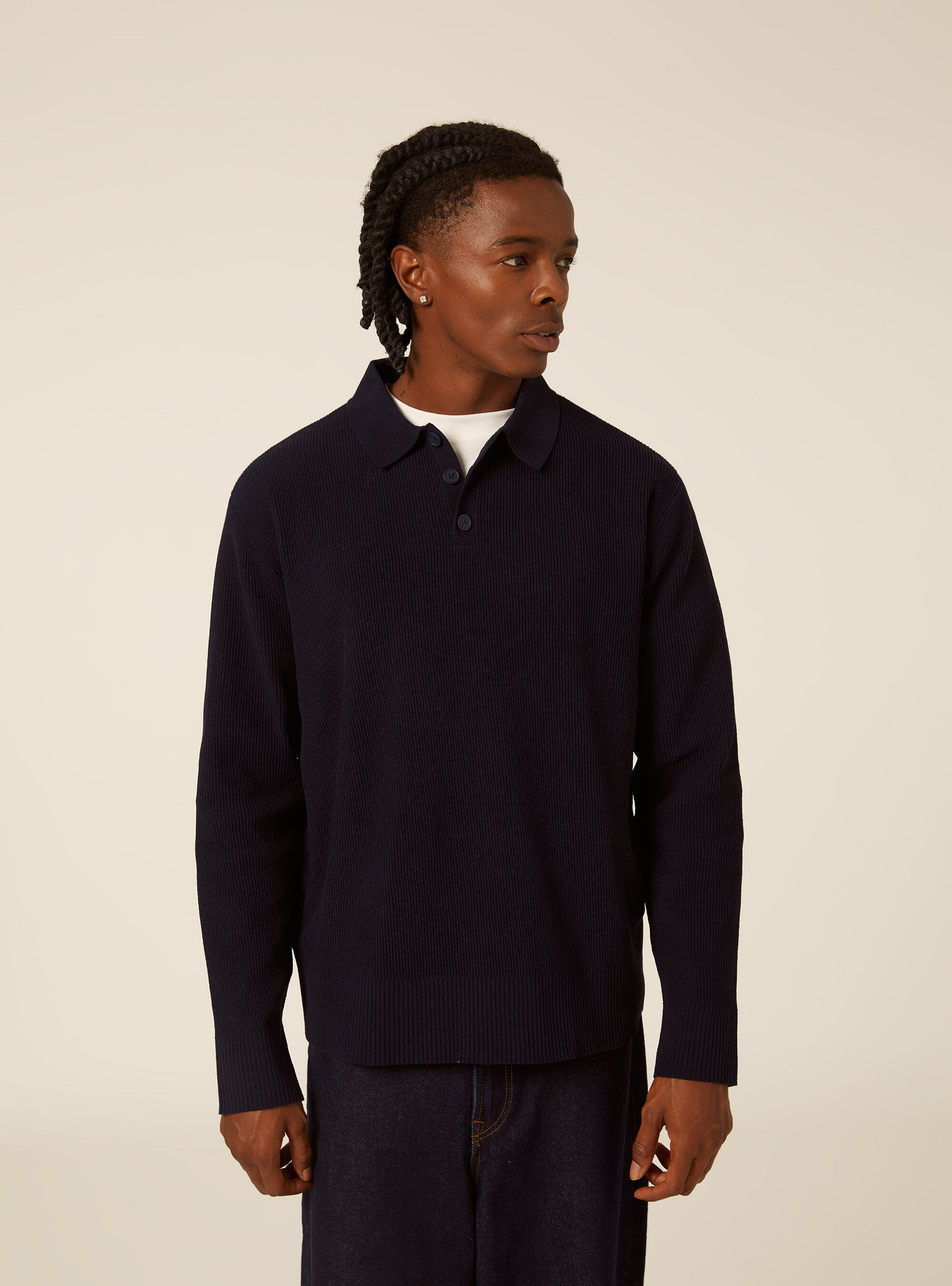 Polo in maglia chenille