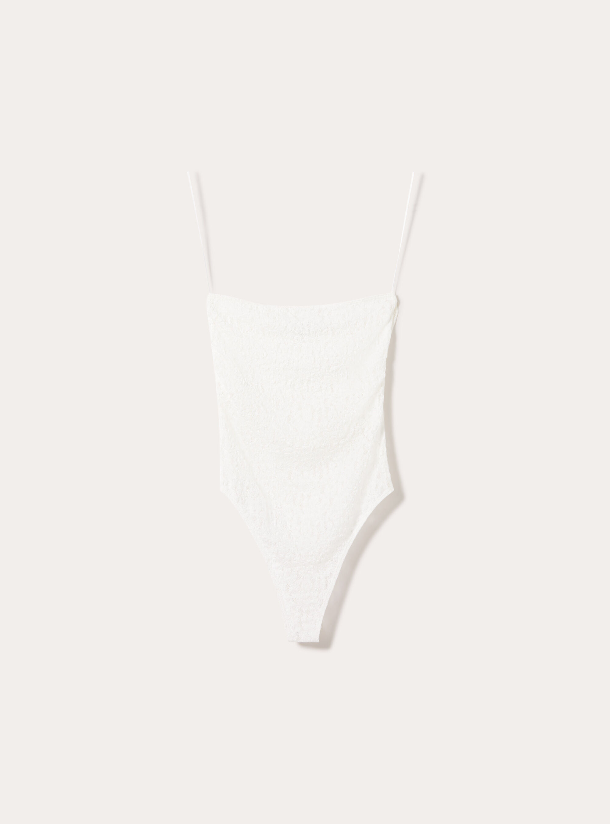 Body a fascia in pizzo, WH3 WHITE