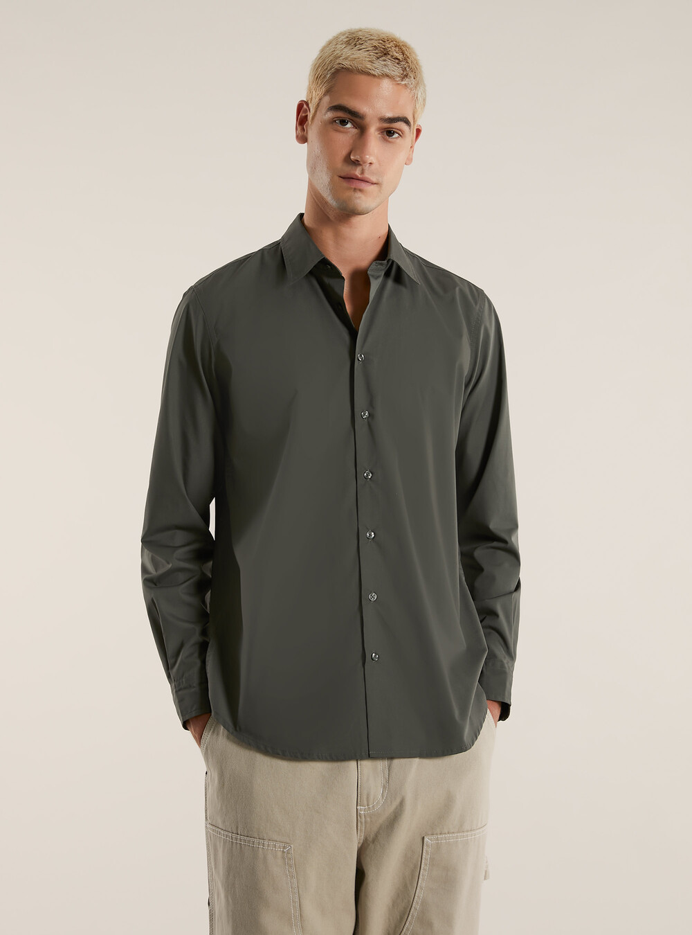 CasaModa Camicia da uomo con struttura in tinta unita, maniche extra lunghe, 69 cm, Comfort Fit, Celeste., 38 CasaModa Camicia da uomo con struttura in tinta unita, maniche extra lunghe, 69 cm, Comfort Fit, Celeste., 38