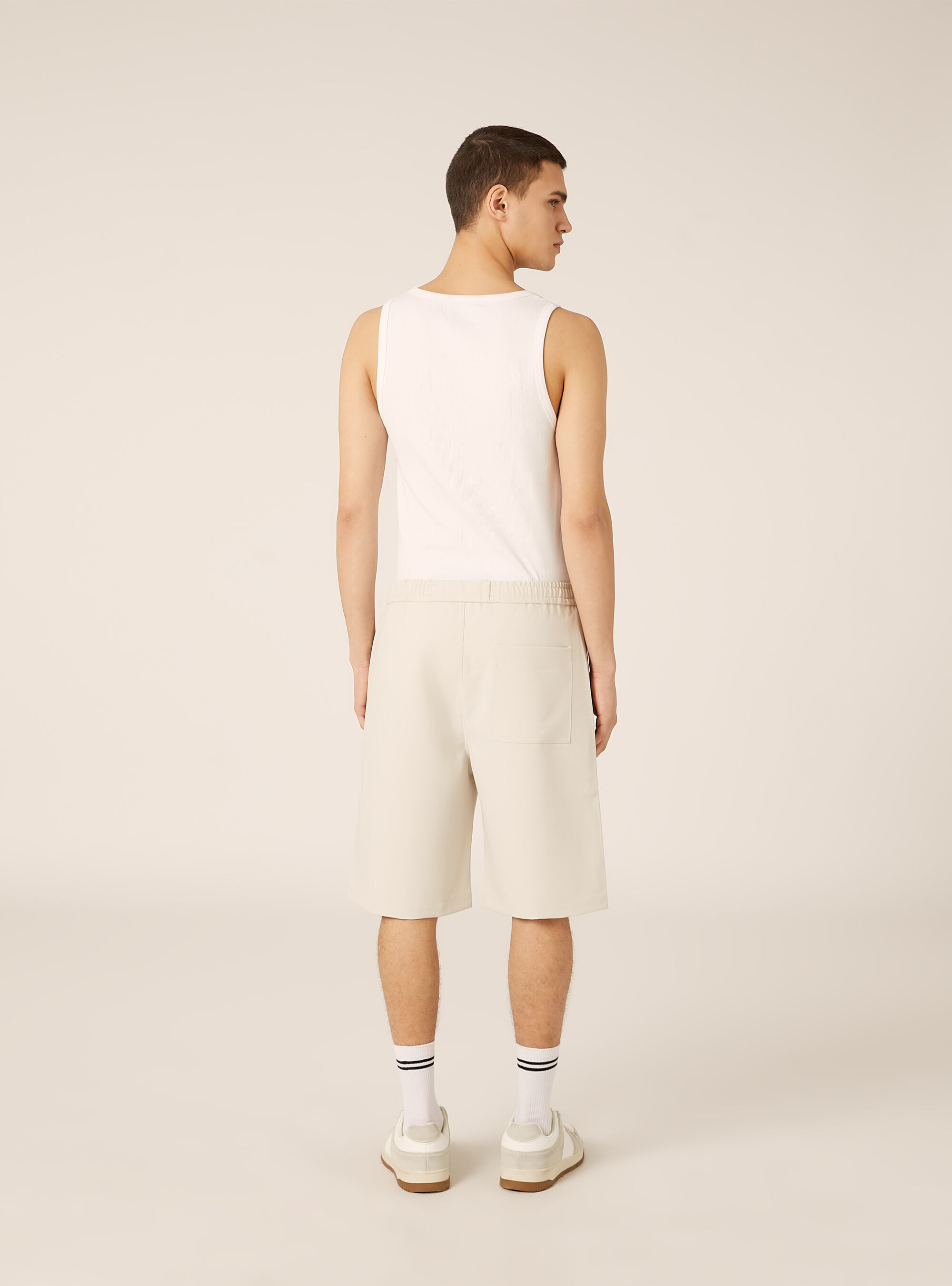 Bermuda jogger tailored, BG3 BEIGE LIGHT
