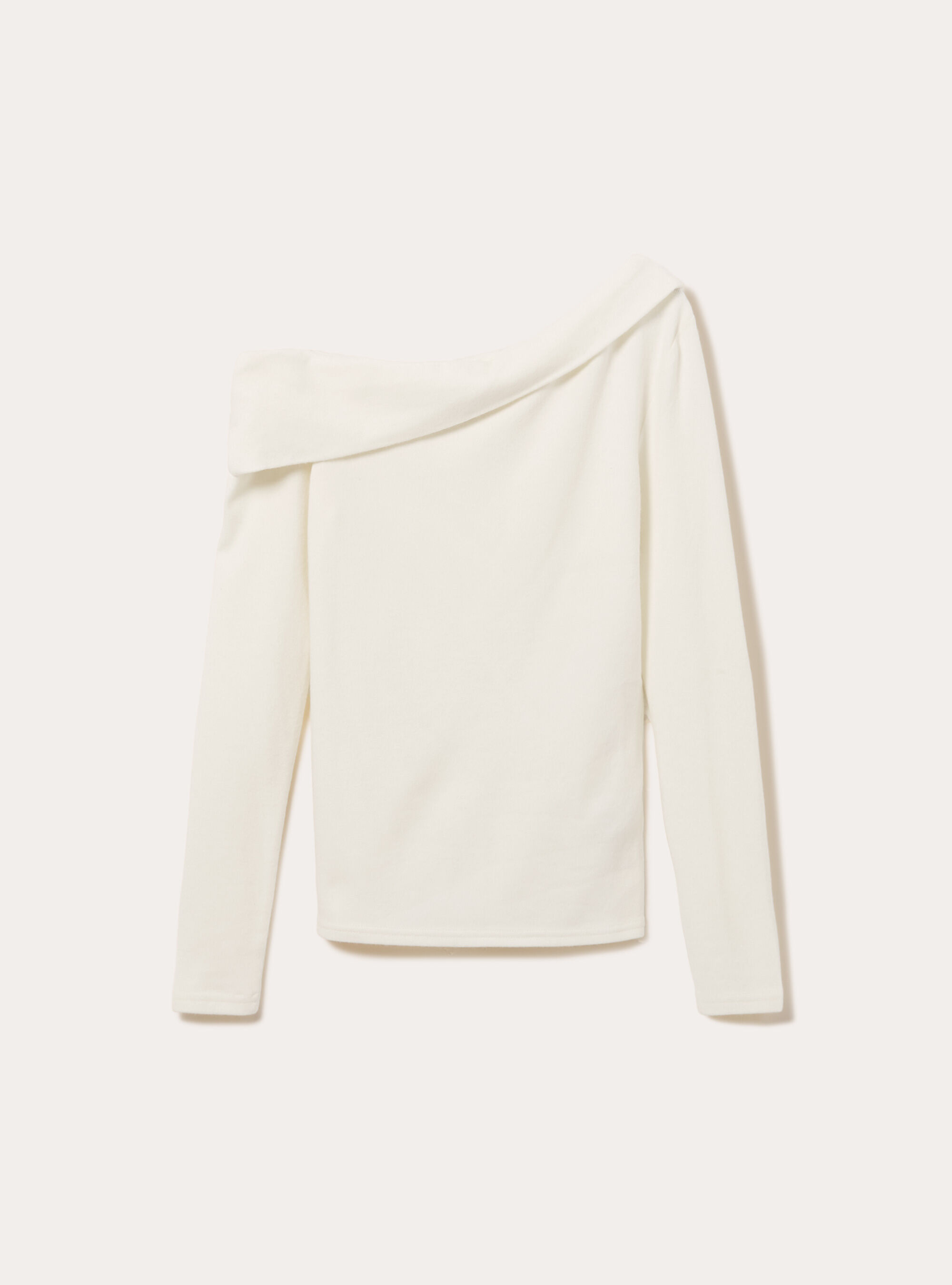 Maglia scollo bardot, WH2 WHITE