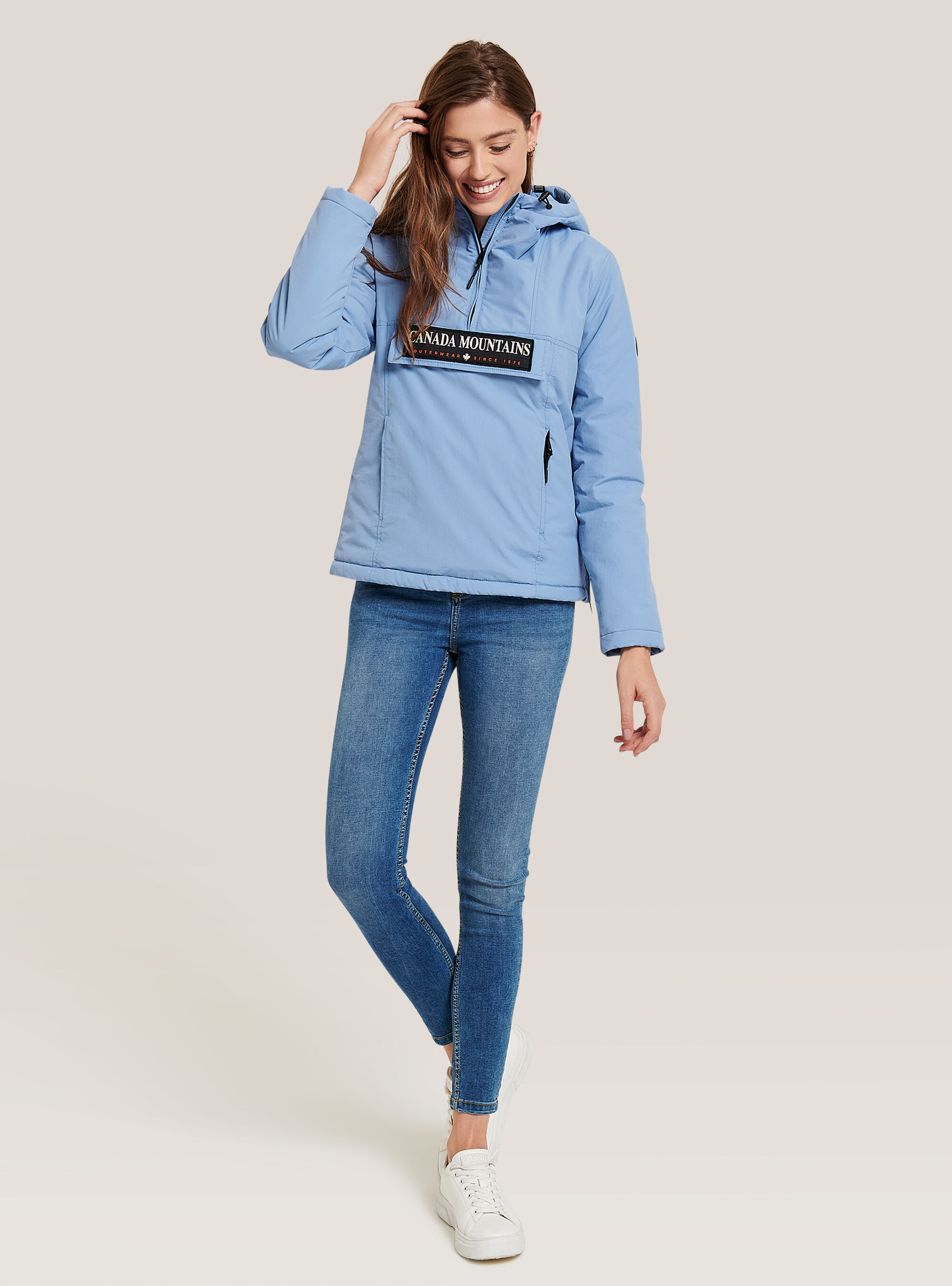 Light blue clearance anorak jacket