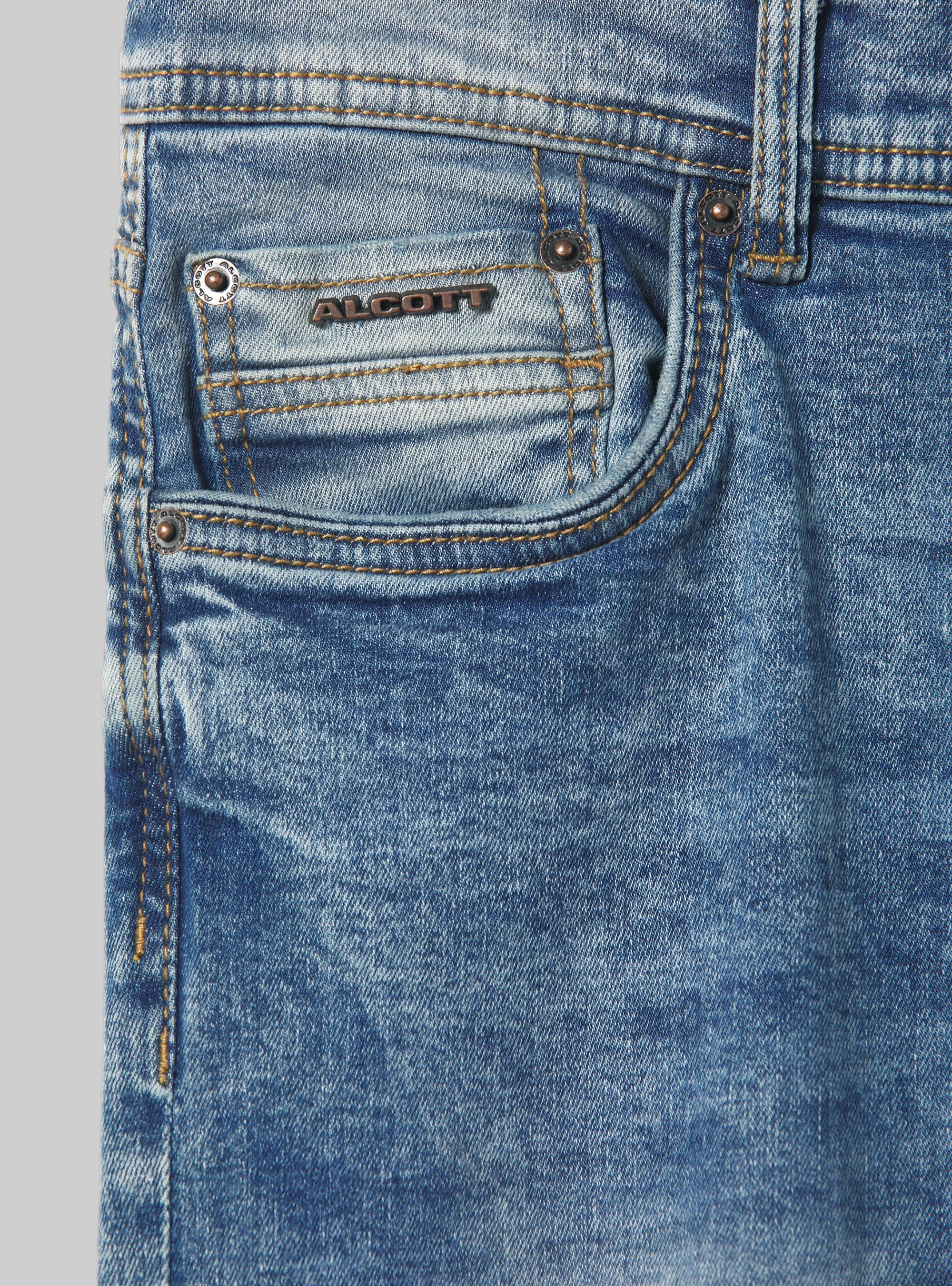 Super skinny jeans with breaks in stretch denim, D005 LIGHT BLUE