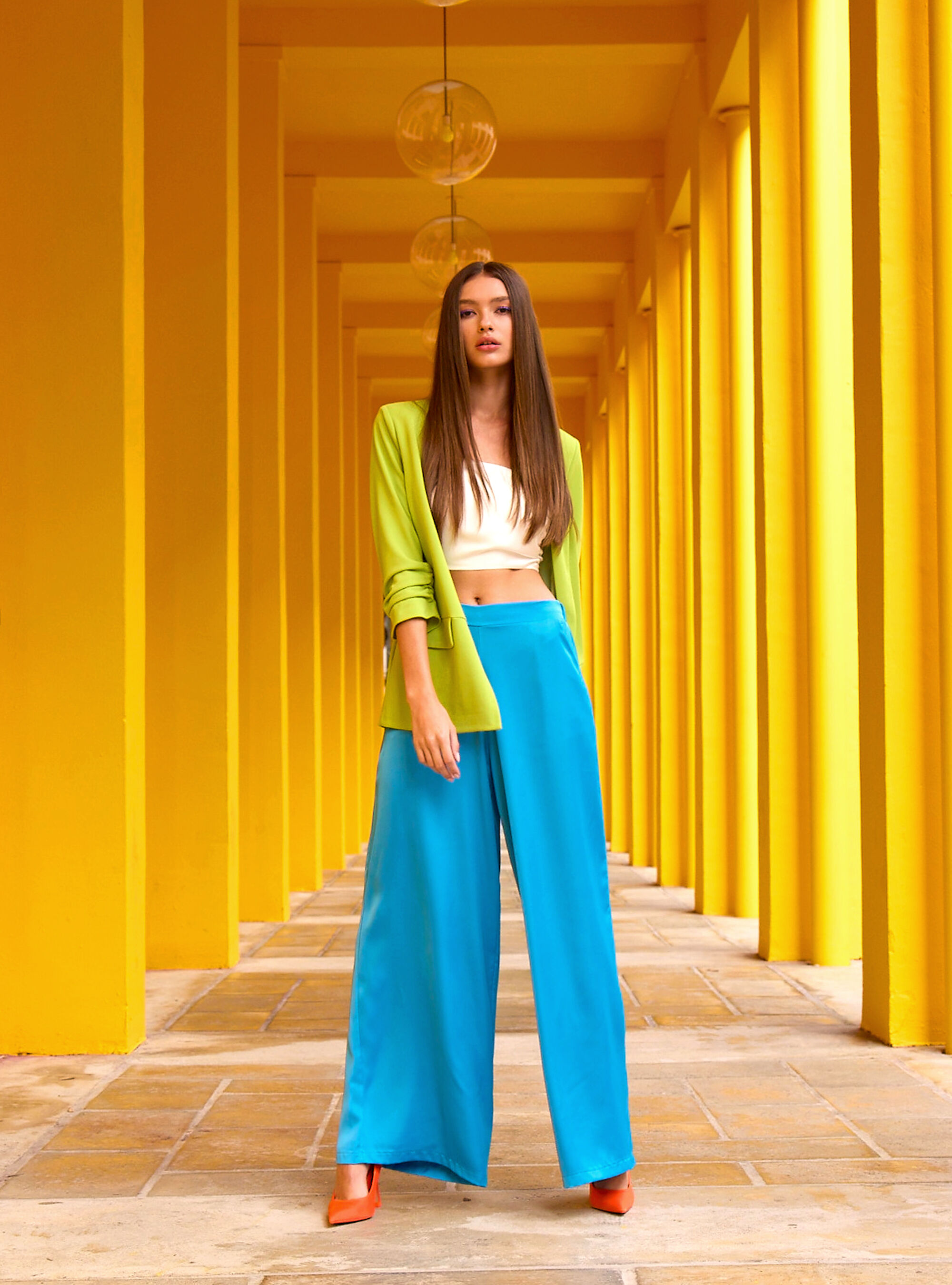 Pantaloni a palazzo in satin | Alcott | Pantaloni e Leggins Uomo