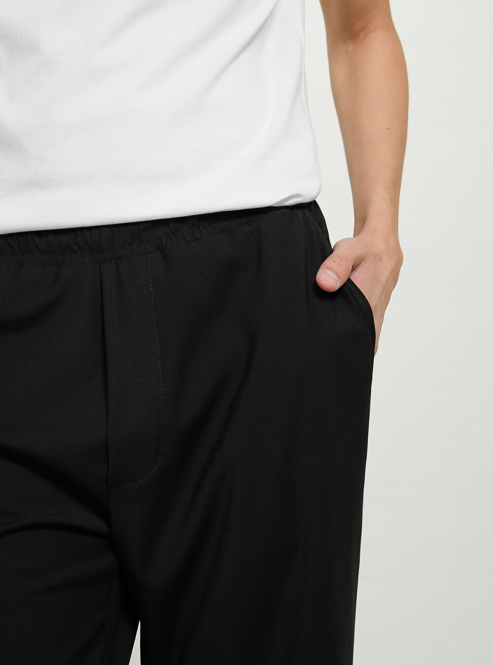 Abbigliamento Pantaloni Donna Anziana Con Elastico In Vita Taglie