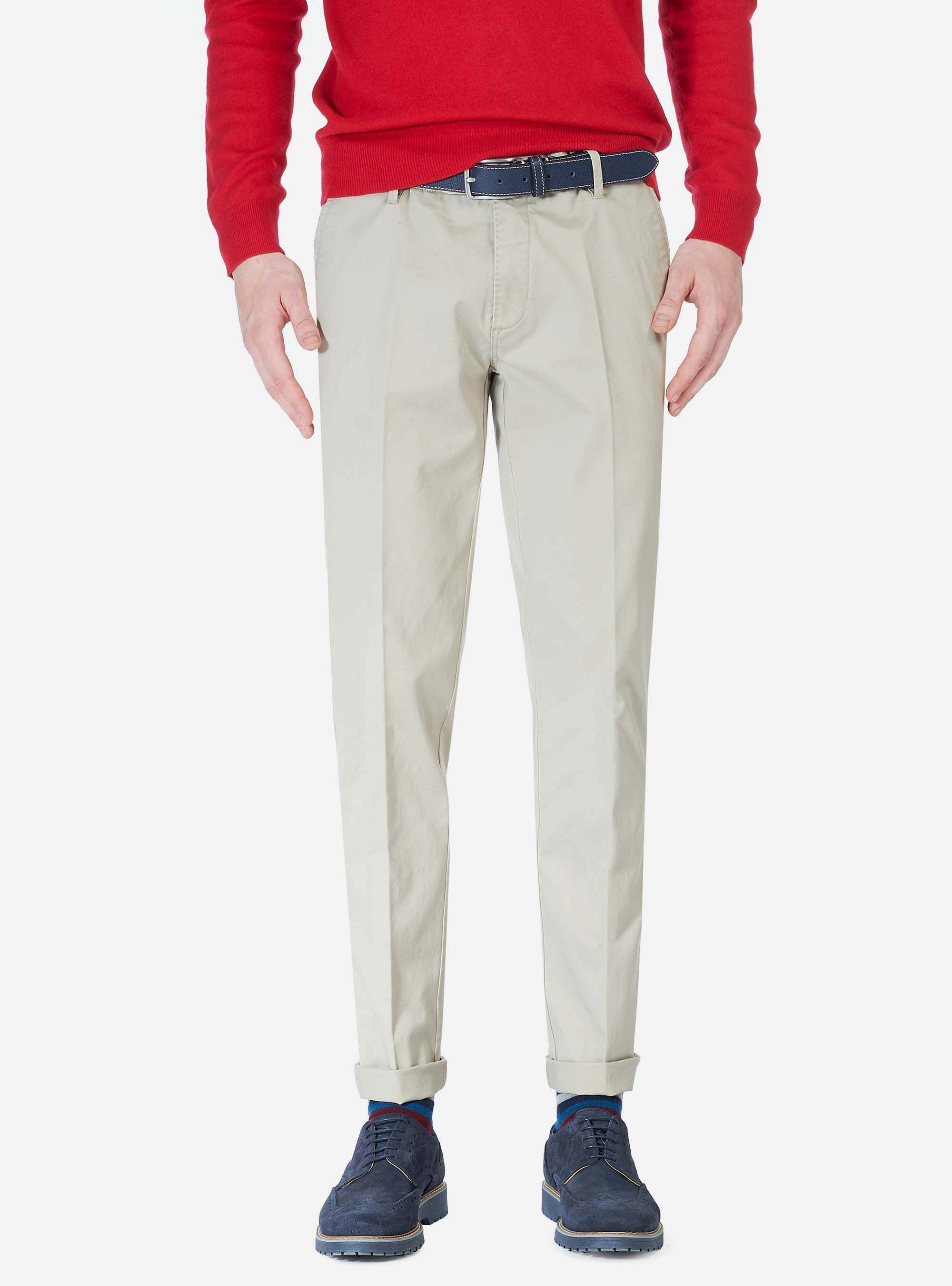 SLACK SLIM FIT PANTS, BEIGE