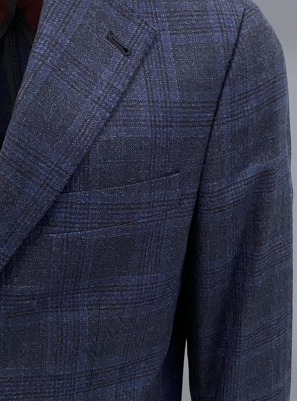 Blazer In Misto Lana A Quadri