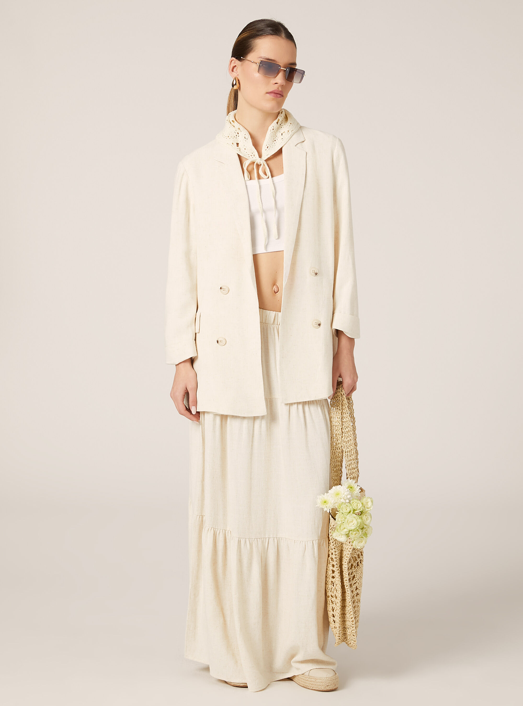 【I AM MARI】Linen Double Button Three Quarter Length JK 51MZhqNkAUL._AC_SL1000_.jpg
