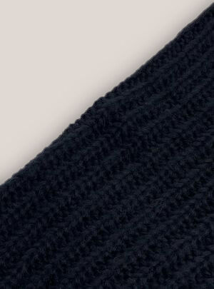 Collo in maglia, BLACK