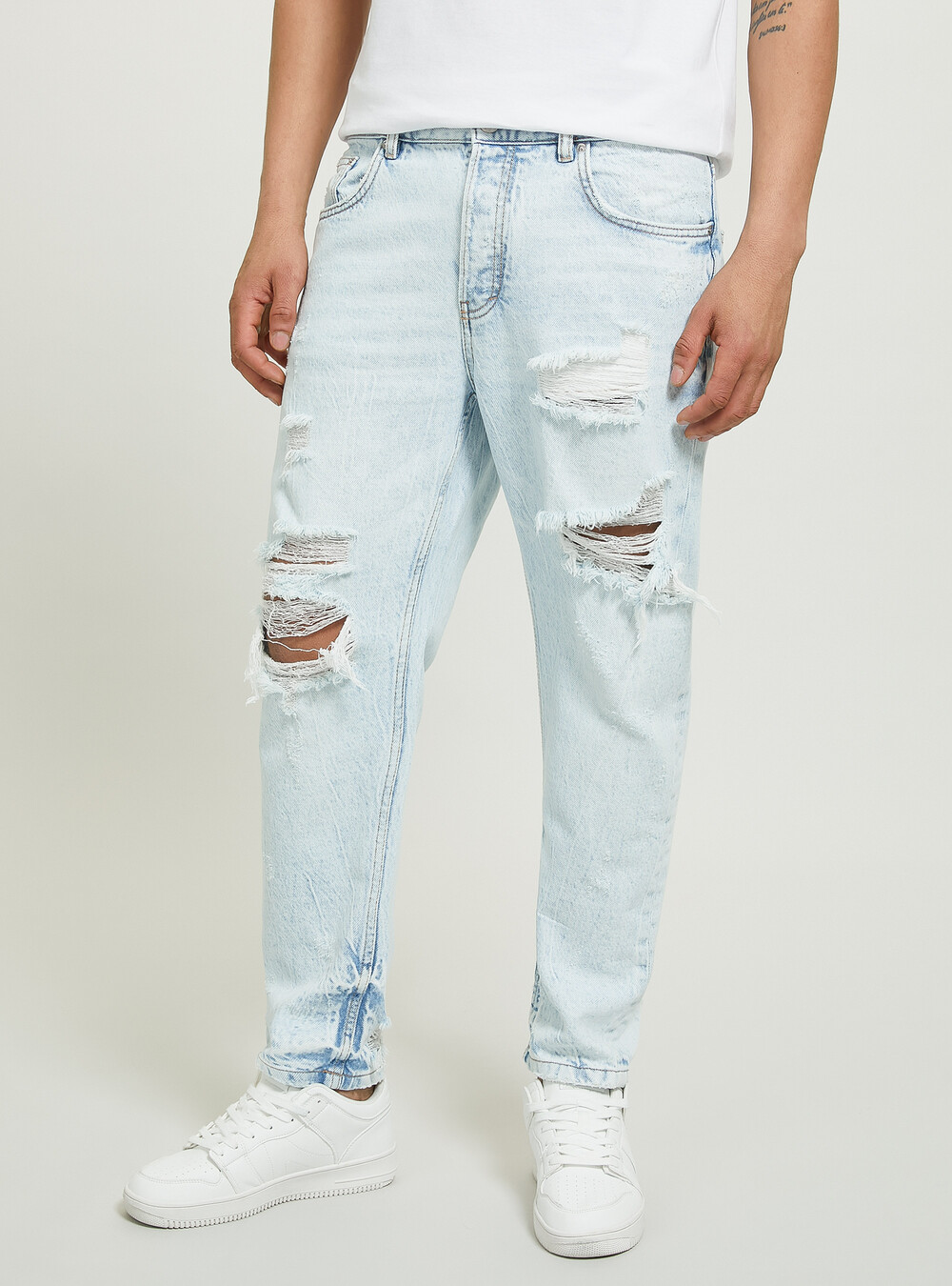 Pants Dw Five Jeans Uomo Slim Fit Jeans With Rips