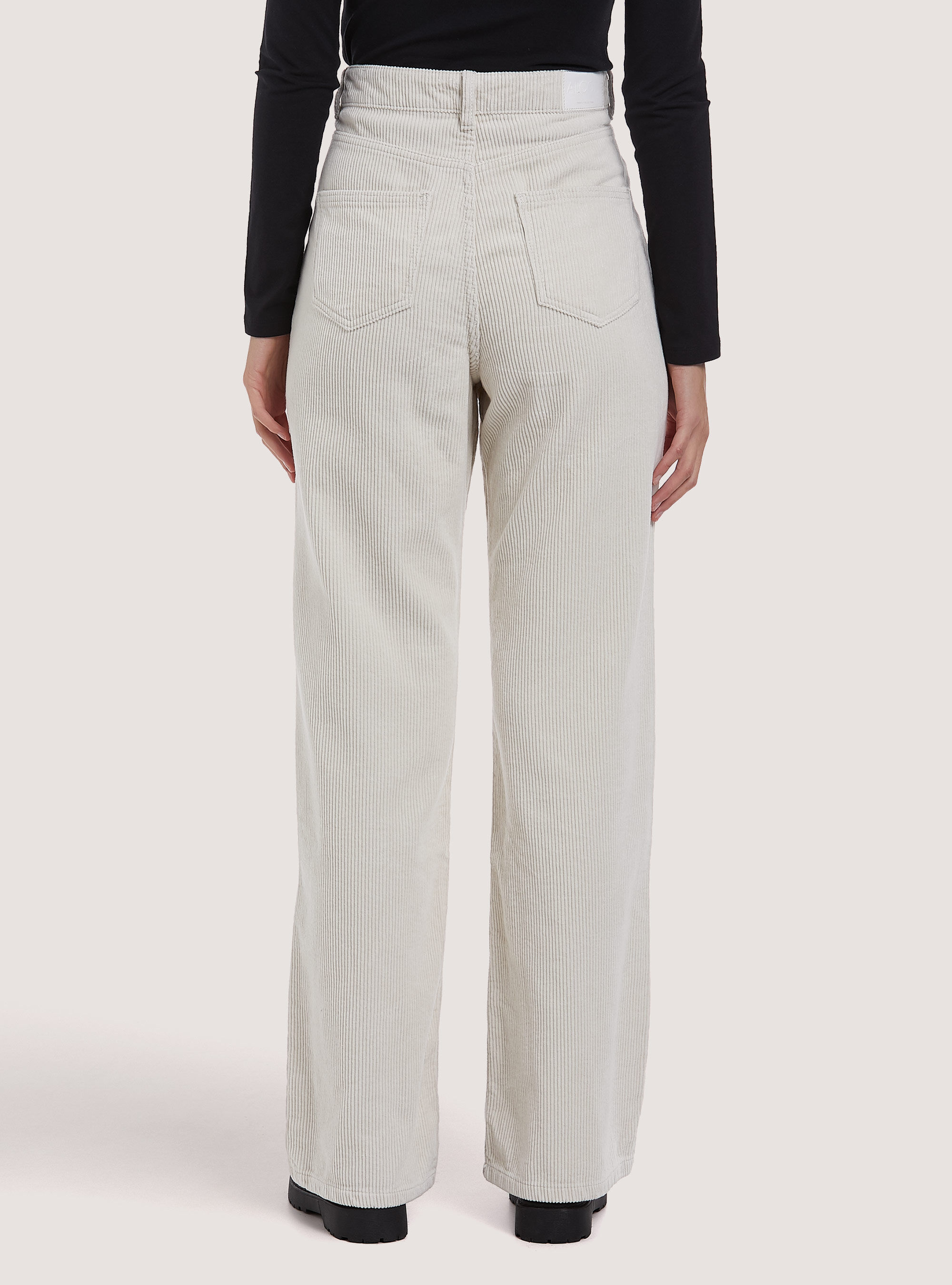Womens off white corduroy pants online