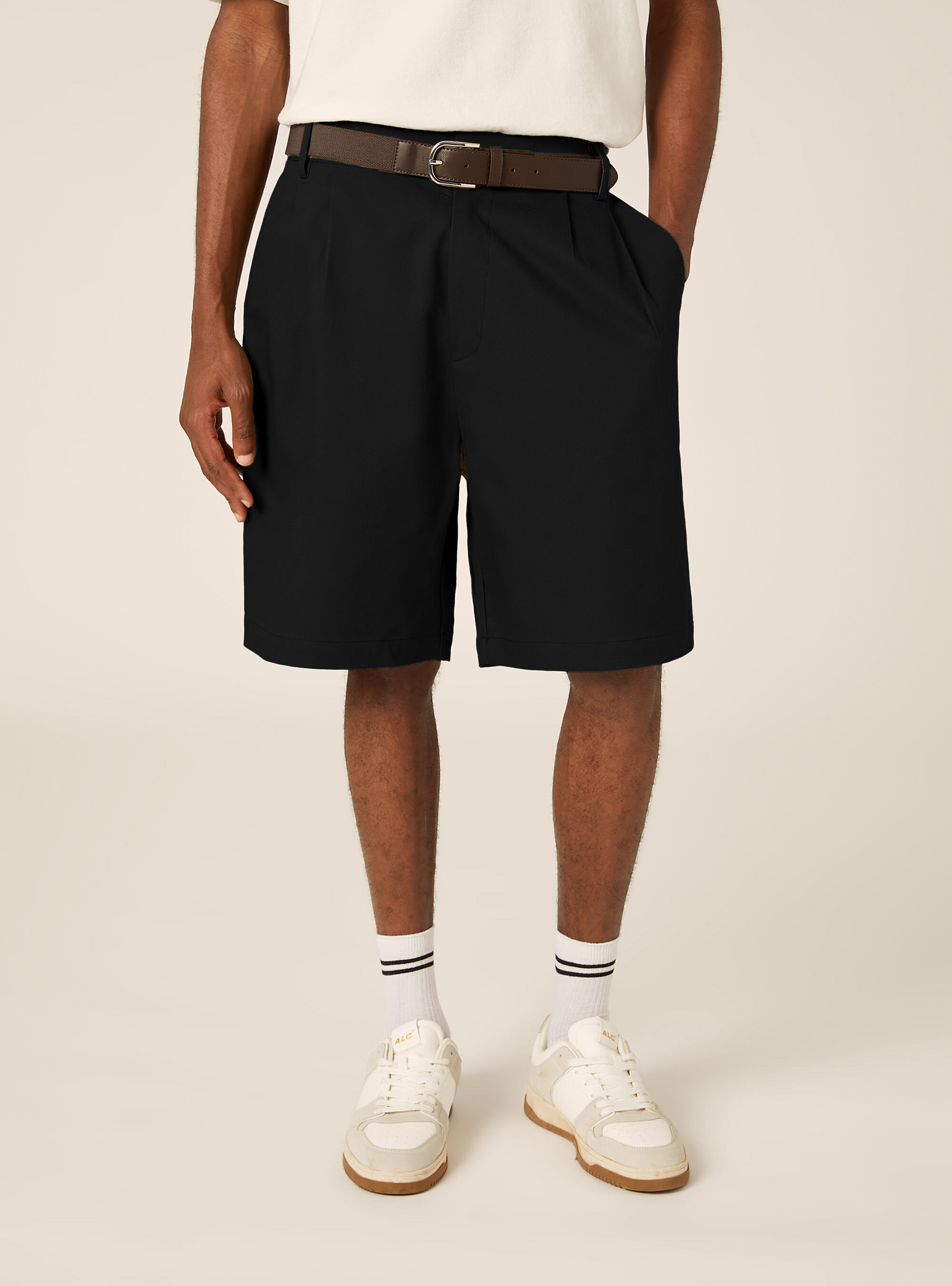 Bermuda Sartoriali baggy fit, NERO