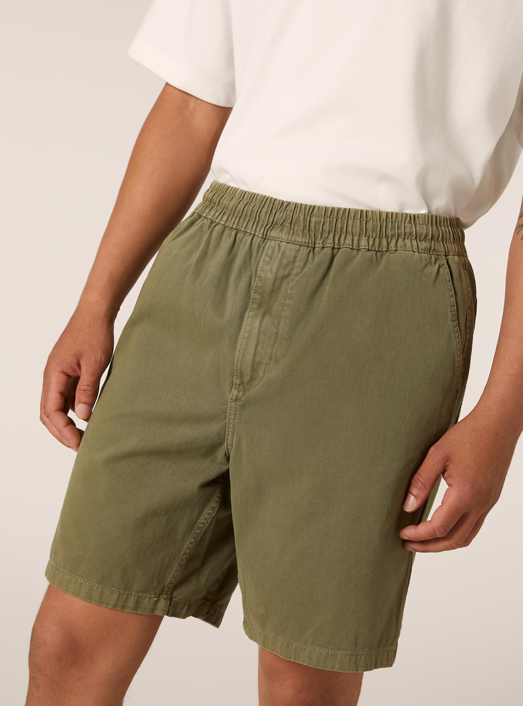 Carpenter Bermuda shorts with elasticated waist, KY2 KAKY MEDIUM