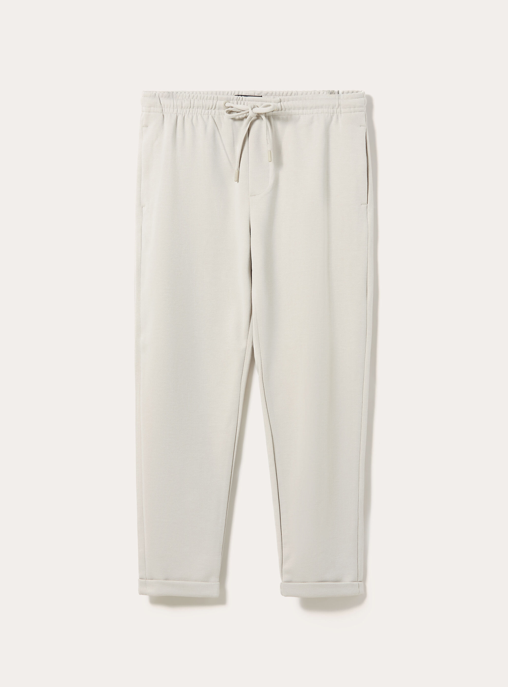 Pantaloni con vita jogger honeycomb, BEIGE MEDIO