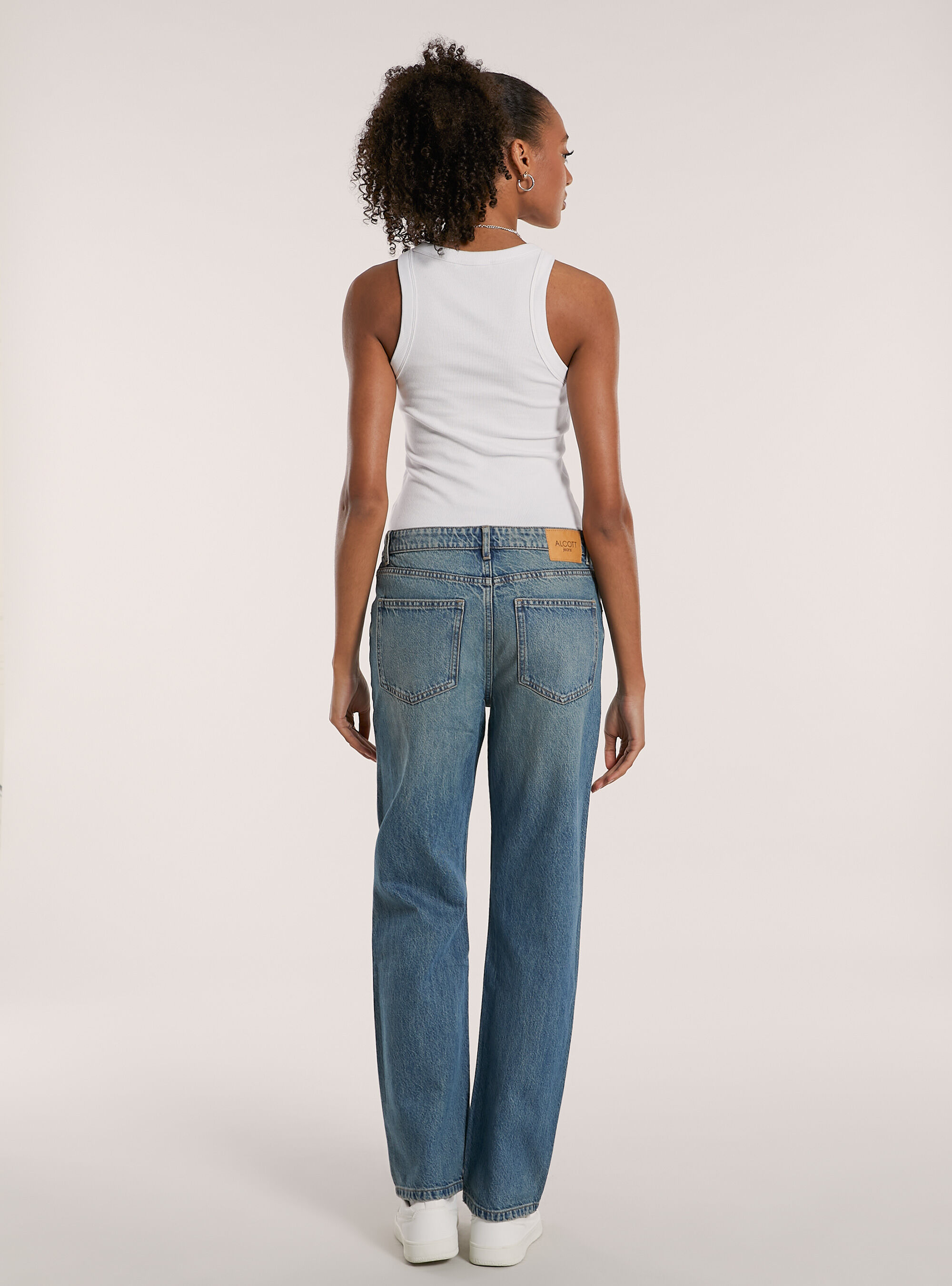 Jeans straight fit, D004 MEDIUM LIGHT BLUE